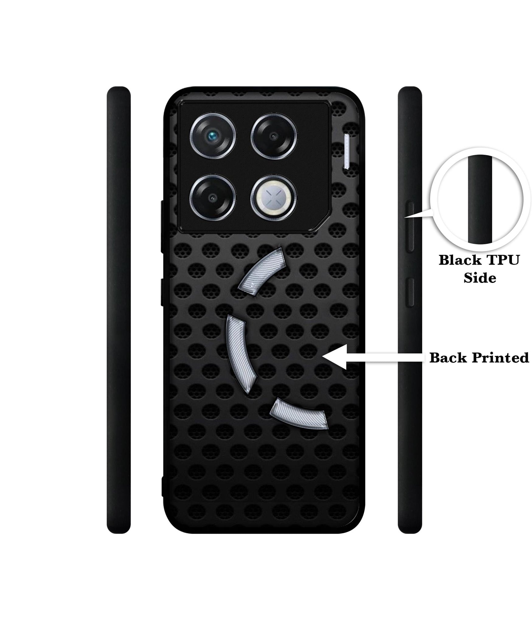 Black Circle Designer 2D Printed Back Case Cover for Infinix GT 20 Pro 5G