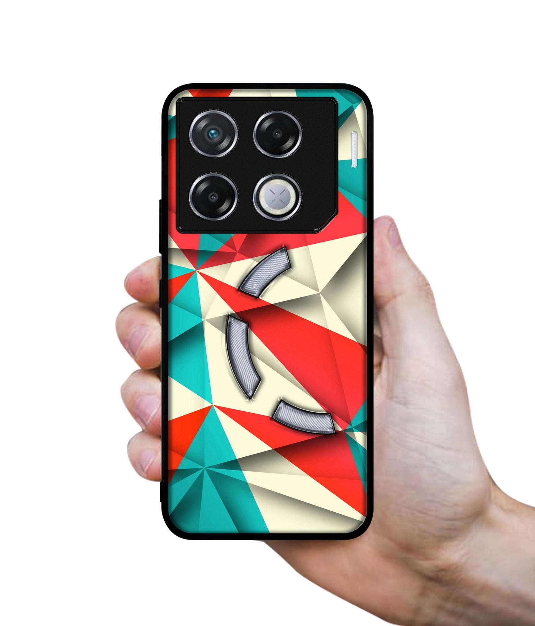 Red Blue White Pattern Designer 2D Printed Back Case Cover for Infinix GT 20 Pro 5G