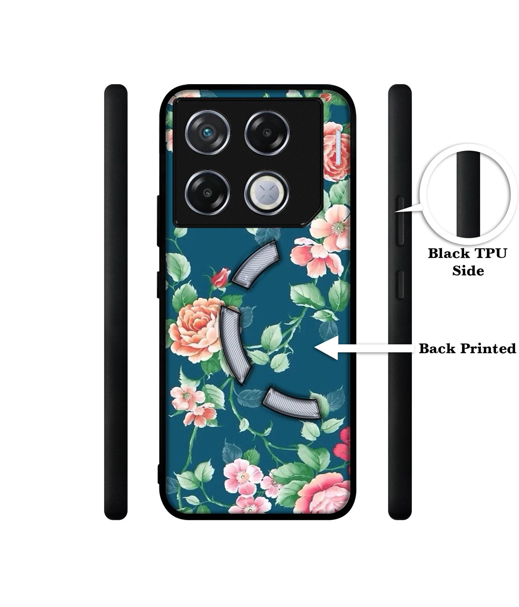 Vintage Floral Designer 2D Printed Back Case Cover for Infinix GT 20 Pro 5G