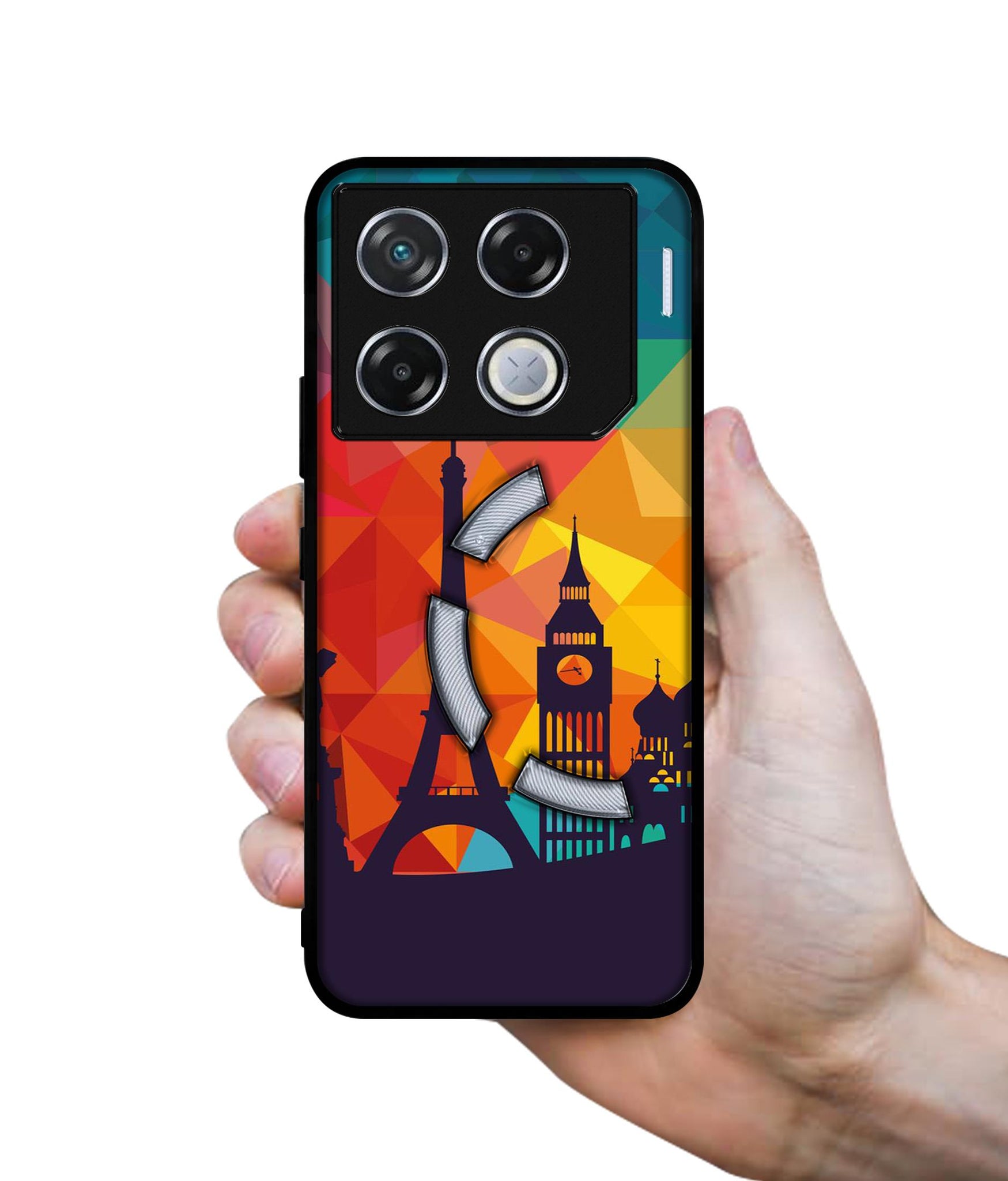 Colored Paris Designer 2D Printed Back Case Cover for Infinix GT 20 Pro 5G