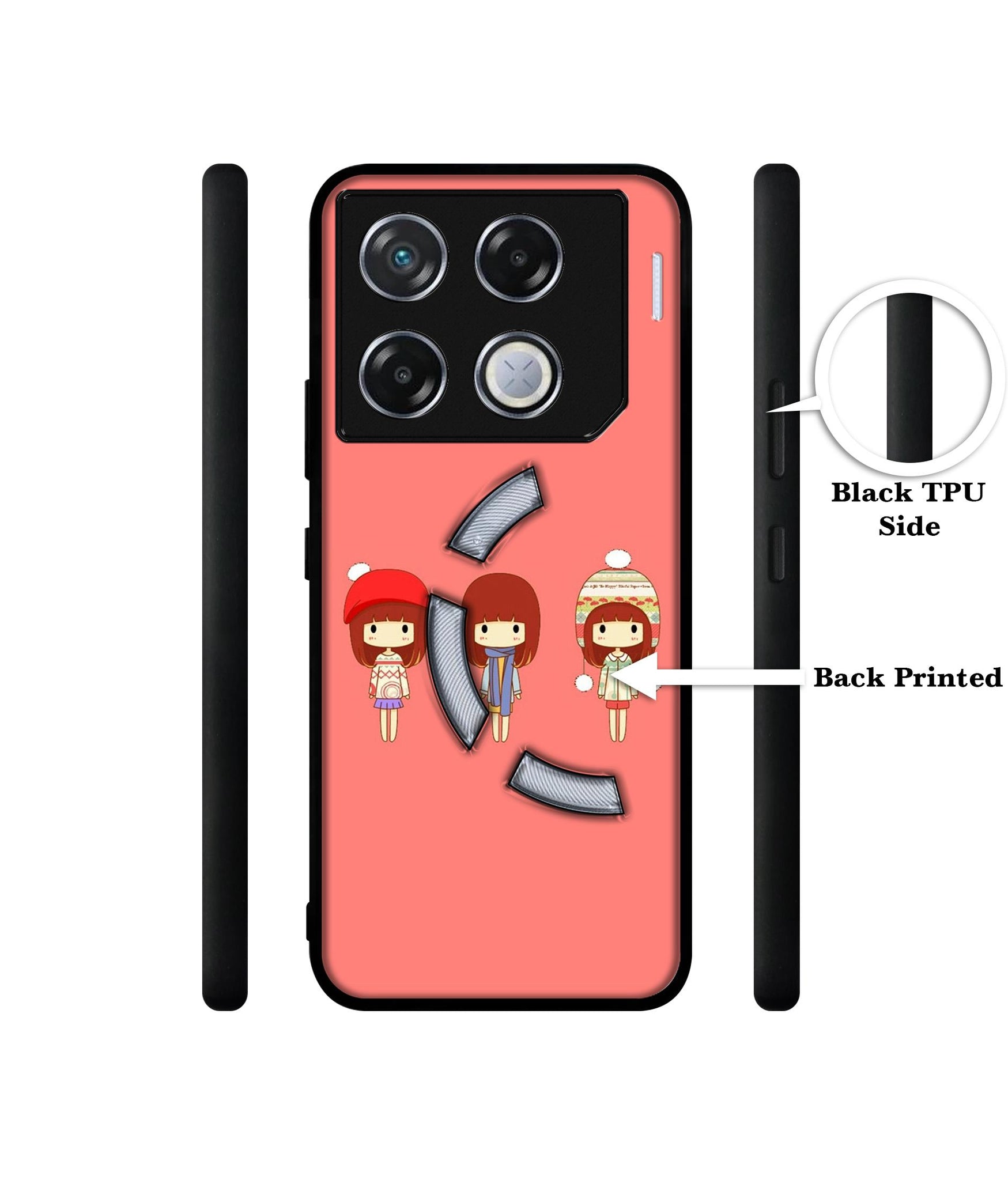 Cute Girls Designer 2D Printed Back Case Cover for Infinix GT 20 Pro 5G