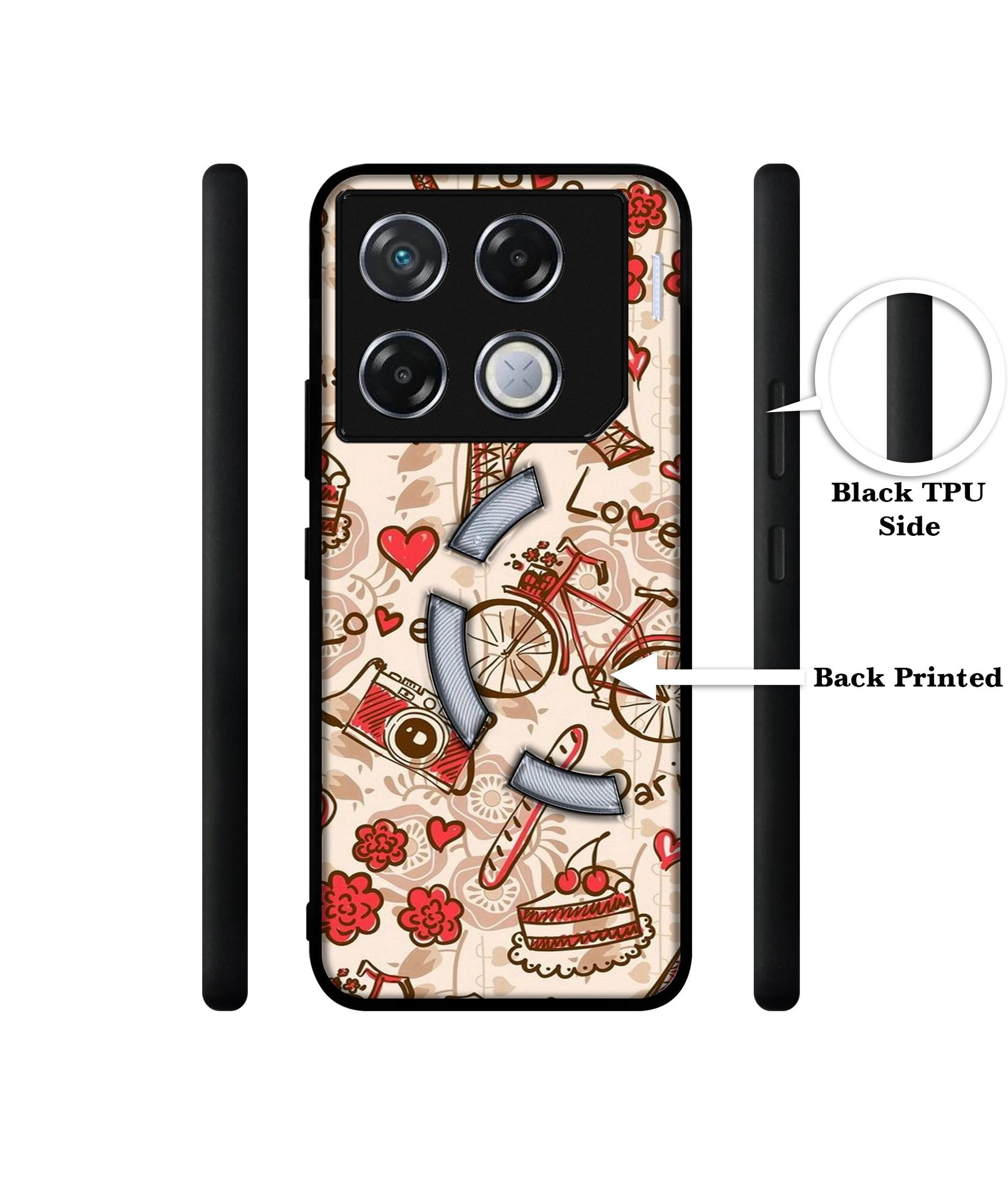 Vintage Paris Designer 2D Printed Back Case Cover for Infinix GT 20 Pro 5G