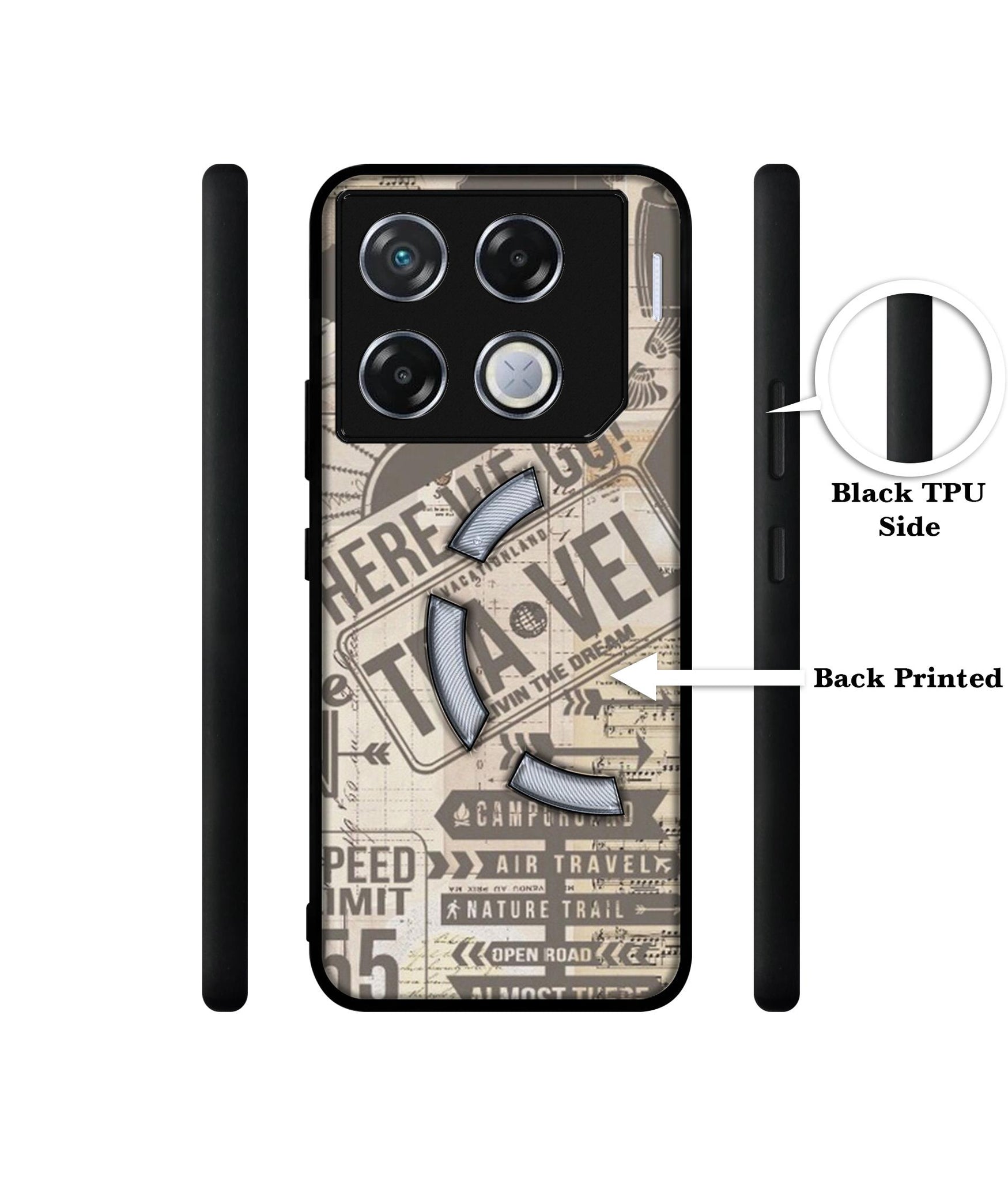 Travel Designer 2D Printed Back Case Cover for Infinix GT 20 Pro 5G