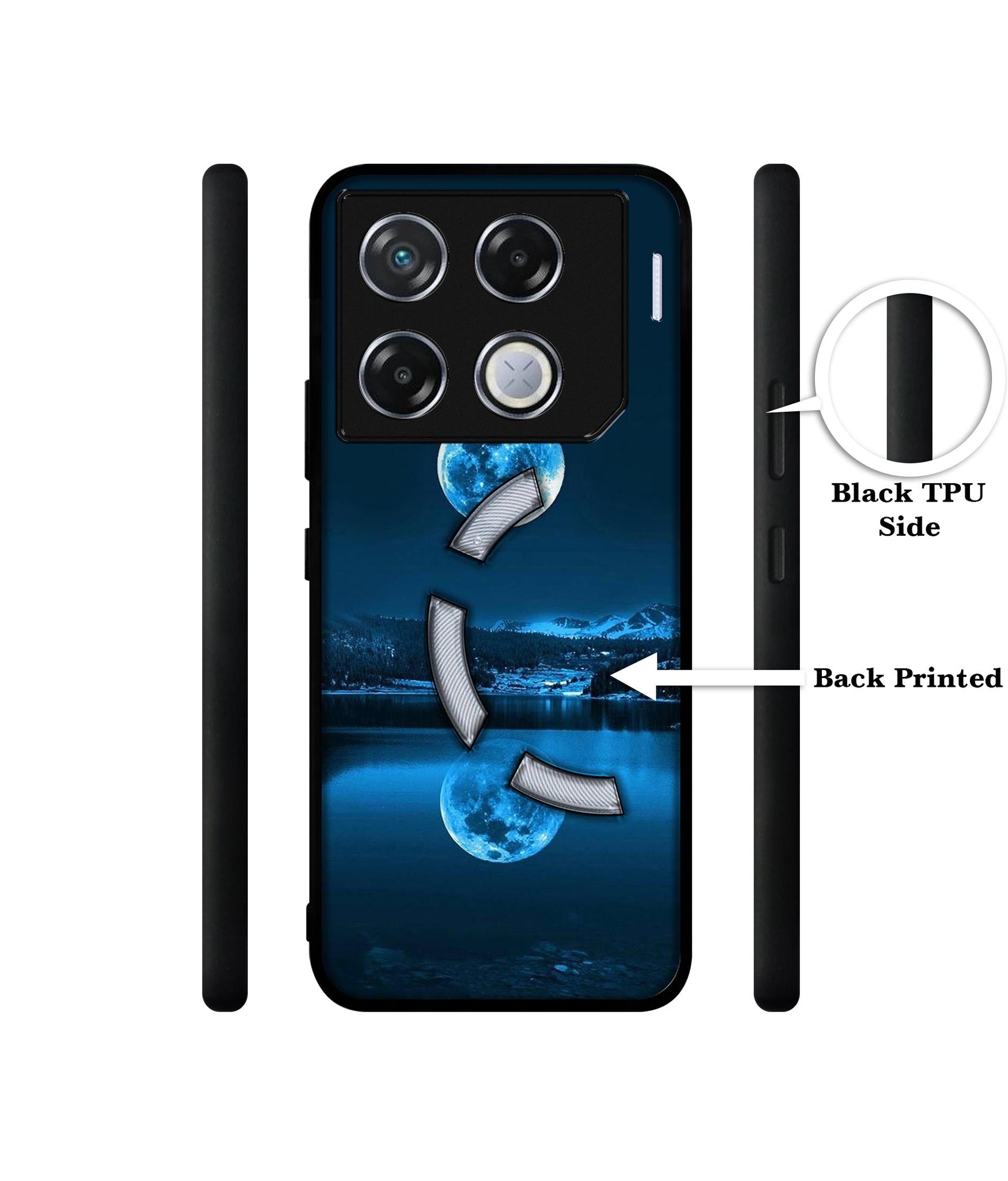 Moon Pattern Print Designer 2D Printed Back Case Cover for Infinix GT 20 Pro 5G