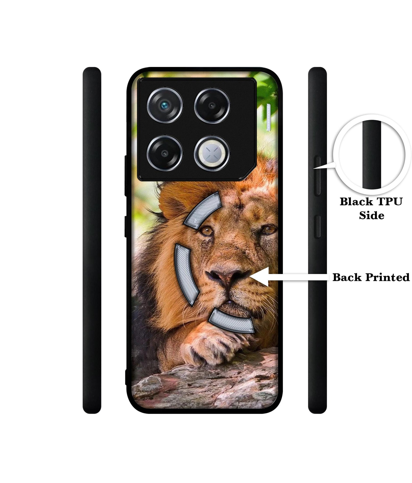 Tiger Pattern Print Designer 2D Printed Back Case Cover for Infinix GT 20 Pro 5G