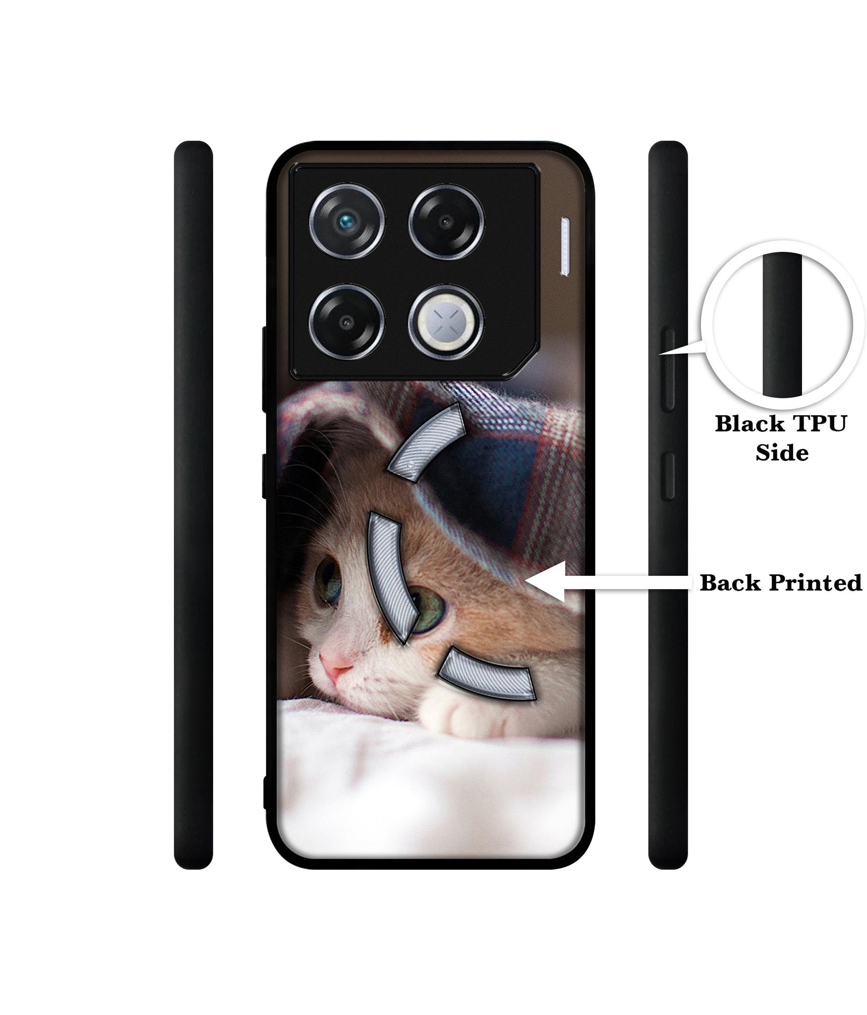 Sleepy Kitten Designer 2D Printed Back Case Cover for Infinix GT 20 Pro 5G