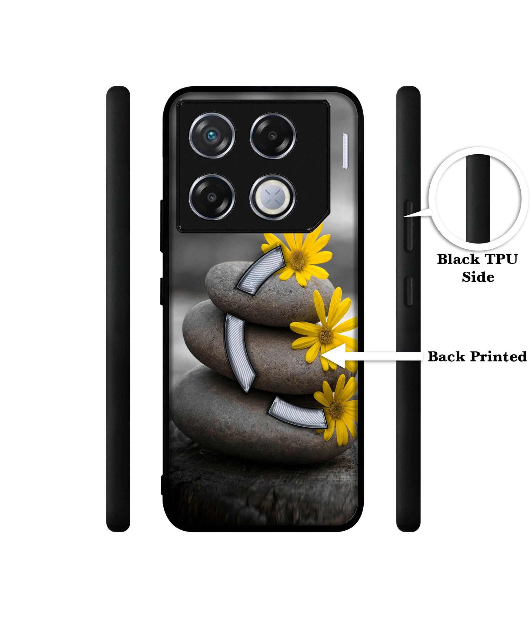 Stones And Flower Designer 2D Printed Back Case Cover for Infinix GT 20 Pro 5G