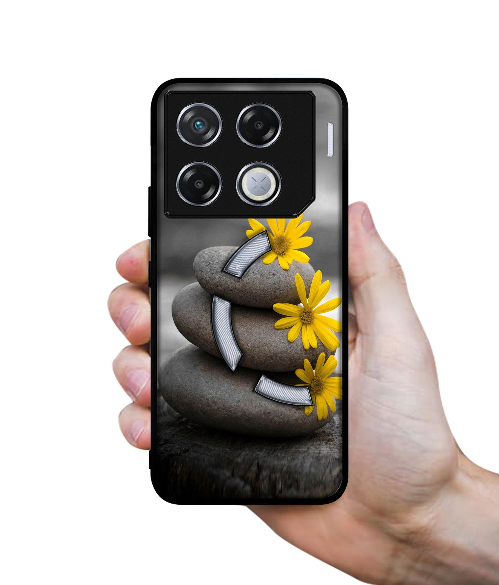 Stones And Flower Designer 2D Printed Back Case Cover for Infinix GT 20 Pro 5G