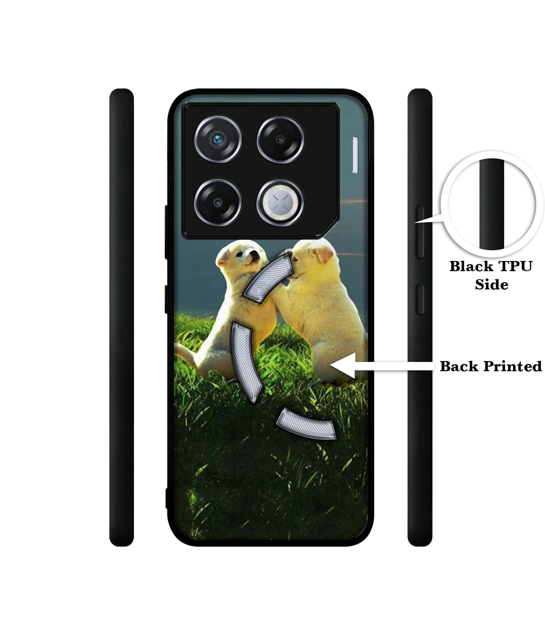 Puppy Couple Sunset Designer 2D Printed Back Case Cover for Infinix GT 20 Pro 5G