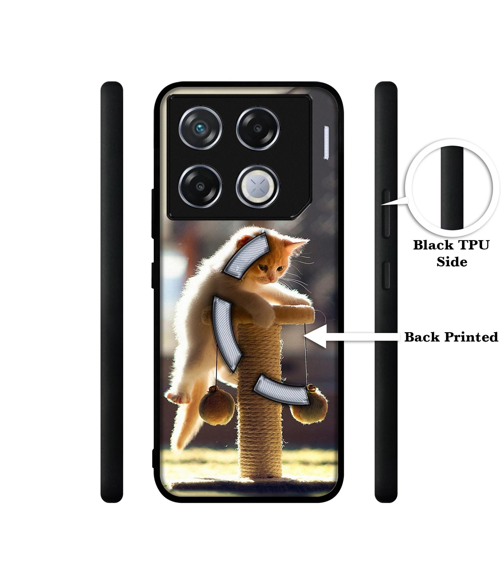 Cat Climbing Designer 2D Printed Back Case Cover for Infinix GT 20 Pro 5G