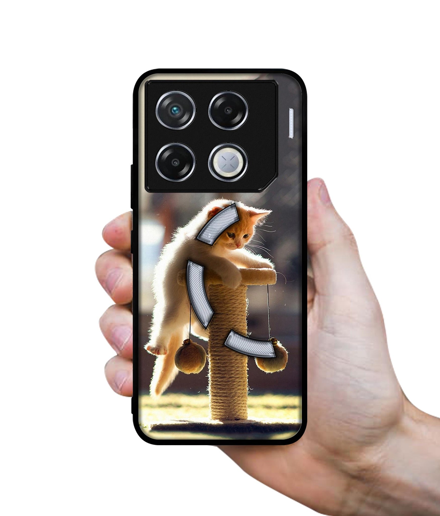 Cat Climbing Designer 2D Printed Back Case Cover for Infinix GT 20 Pro 5G