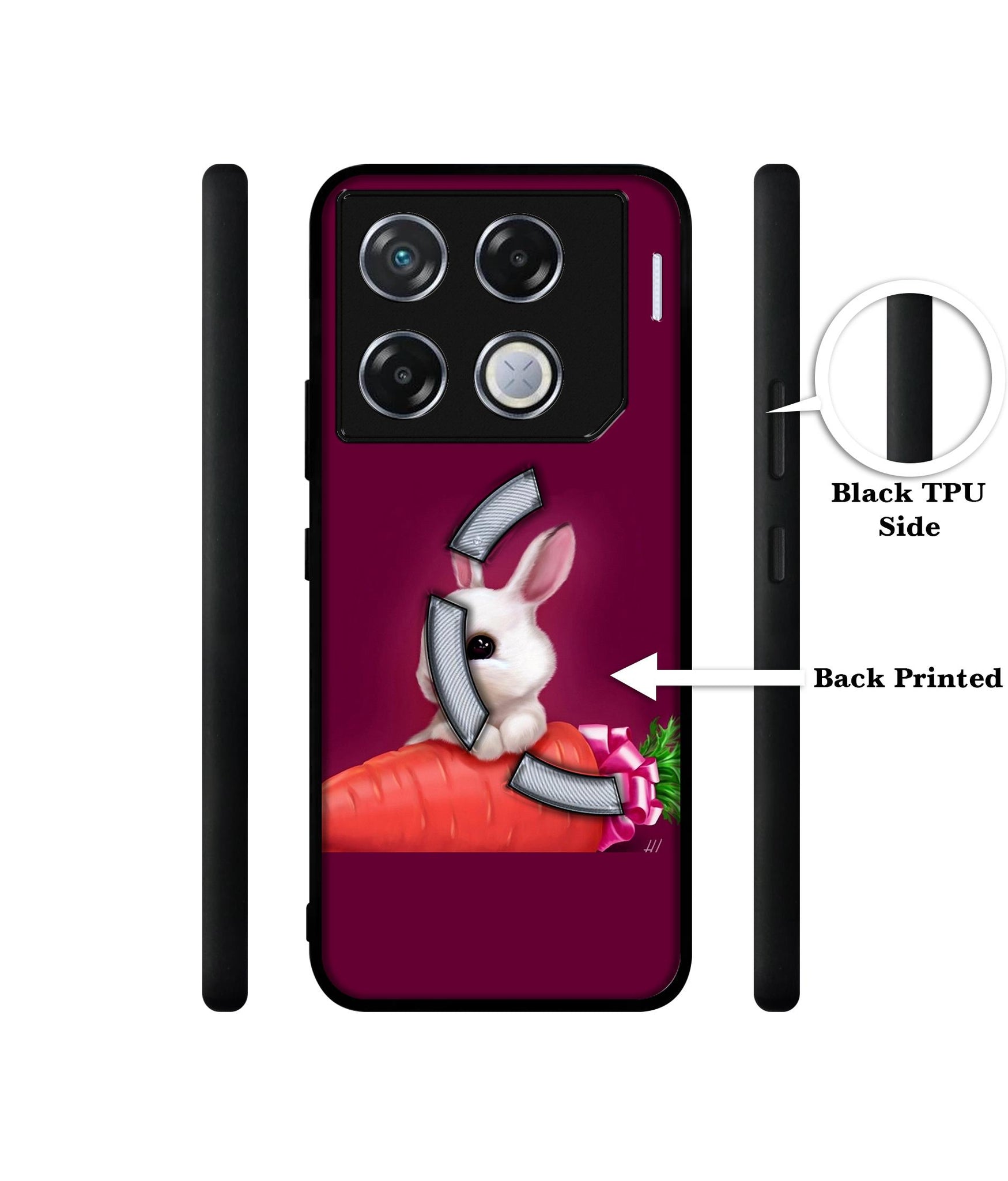 Bunny With Carrot Designer 2D Printed Back Case Cover for Infinix GT 20 Pro 5G