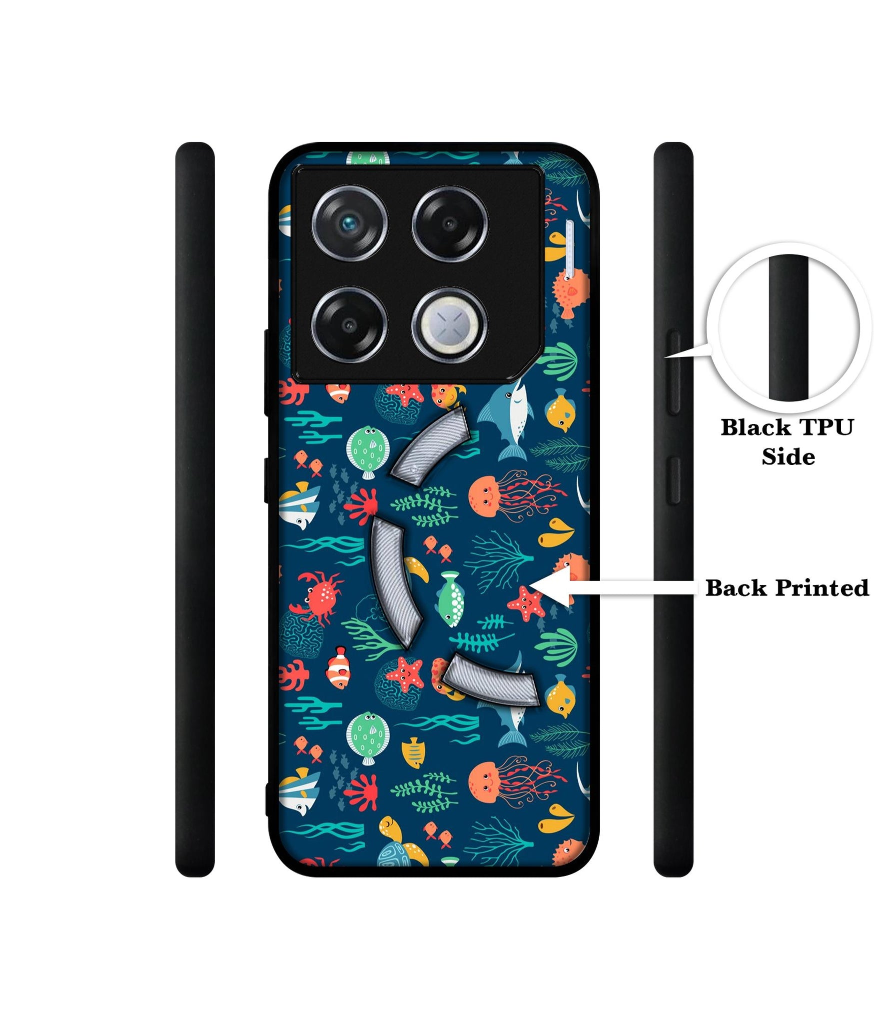 Aquarium Texture Designer 2D Printed Back Case Cover for Infinix GT 20 Pro 5G