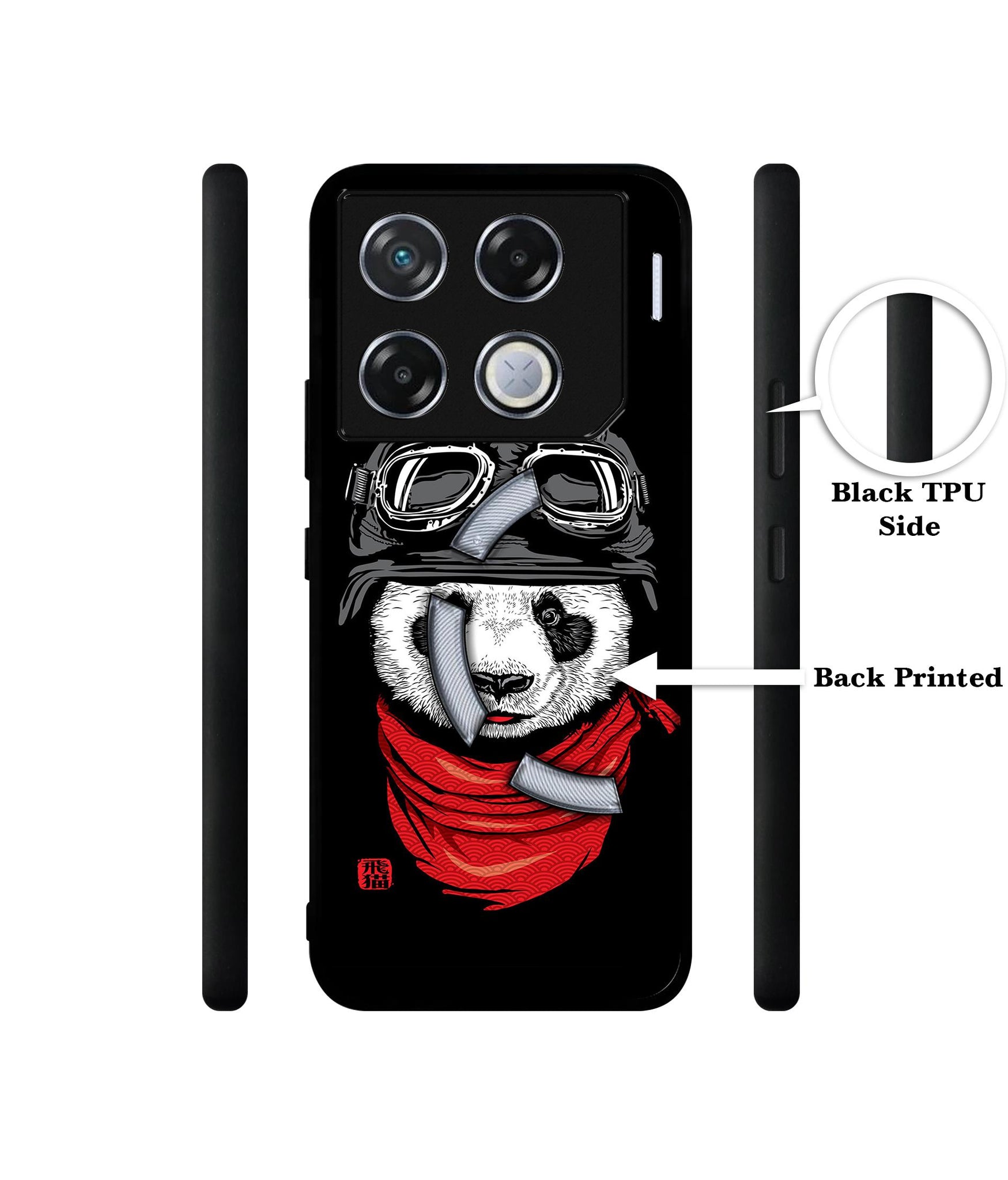Biker Panda Designer 2D Printed Back Case Cover for Infinix GT 20 Pro 5G
