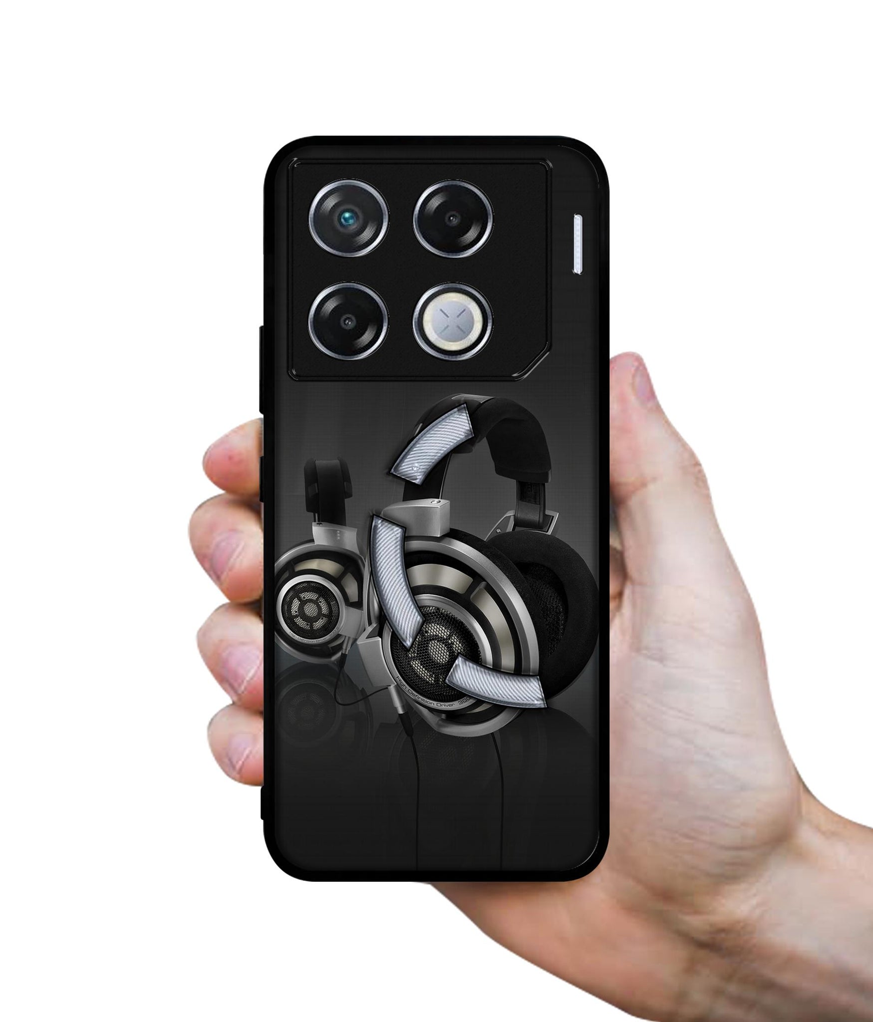 Head Phone Designer 2D Printed Back Case Cover for Infinix GT 20 Pro 5G
