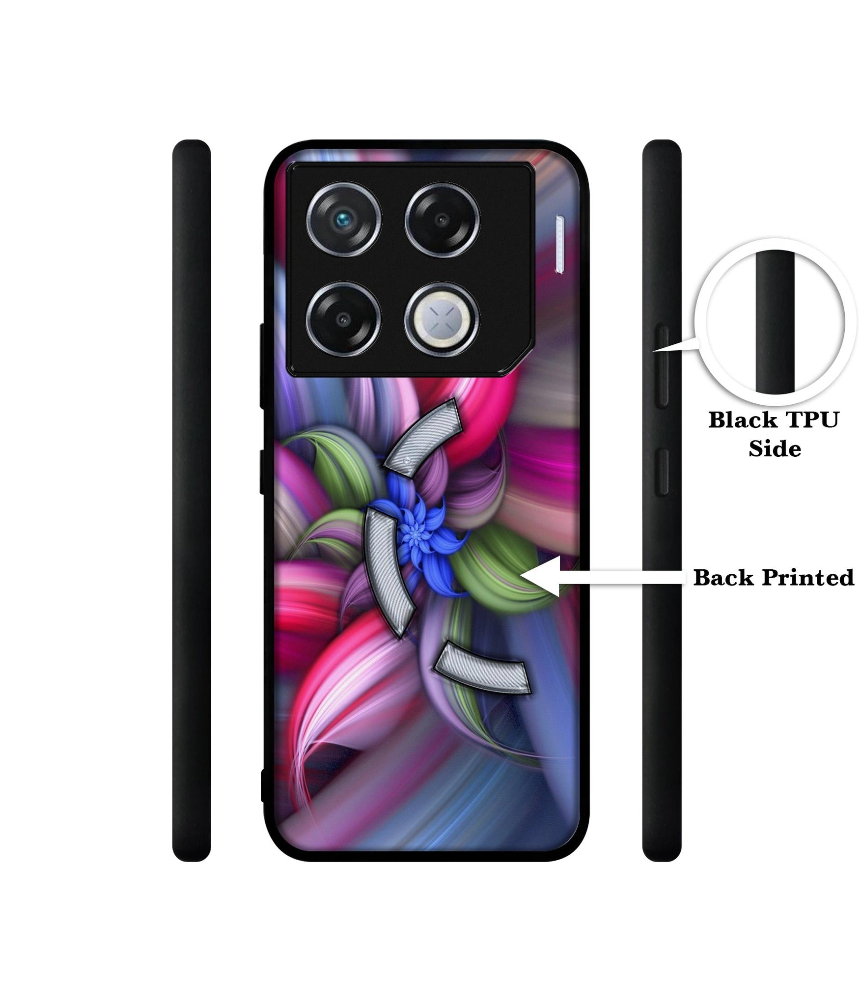 Colorful Flower Designer 2D Printed Back Case Cover for Infinix GT 20 Pro 5G