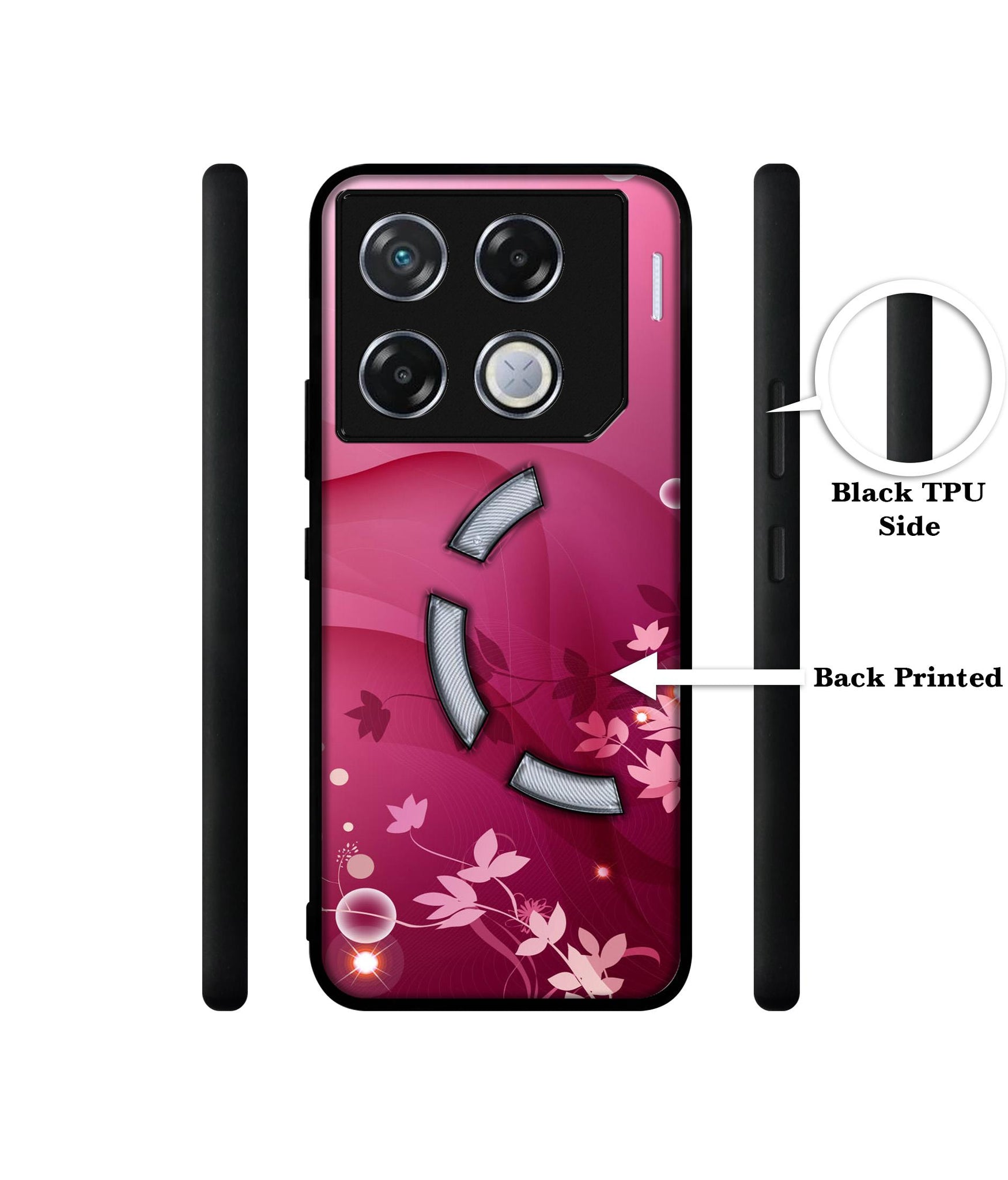 Pink Abstract Designer 2D Printed Back Case Cover for Infinix GT 20 Pro 5G