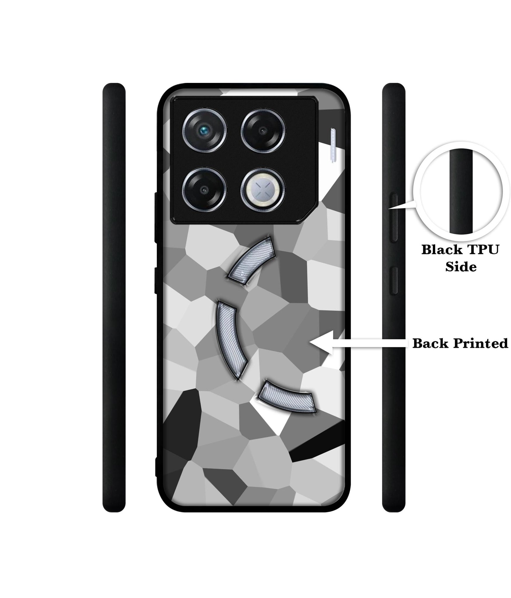 Black & White Mathematical Shape Designer 2D Printed Back Case Cover for Infinix GT 20 Pro 5G