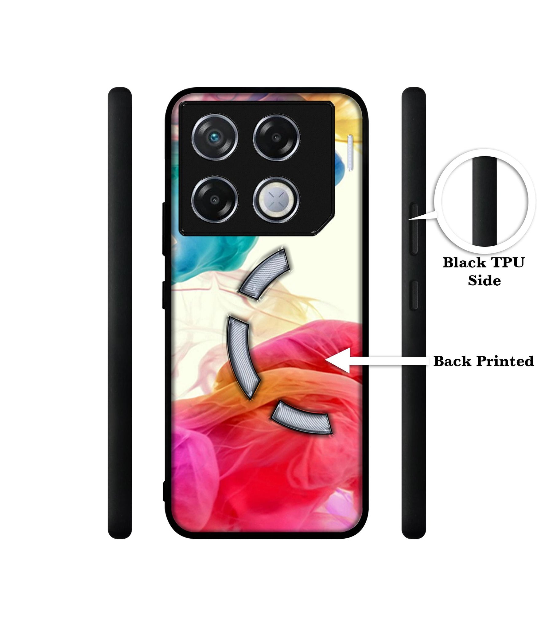 Colored Smoke Designer 2D Printed Back Case Cover for Infinix GT 20 Pro 5G