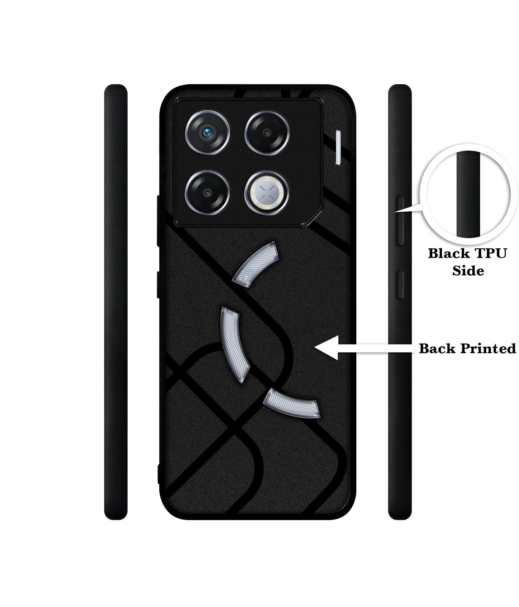 Zig-Zag Black Line Designer 2D Printed Back Case Cover for Infinix GT 20 Pro 5G