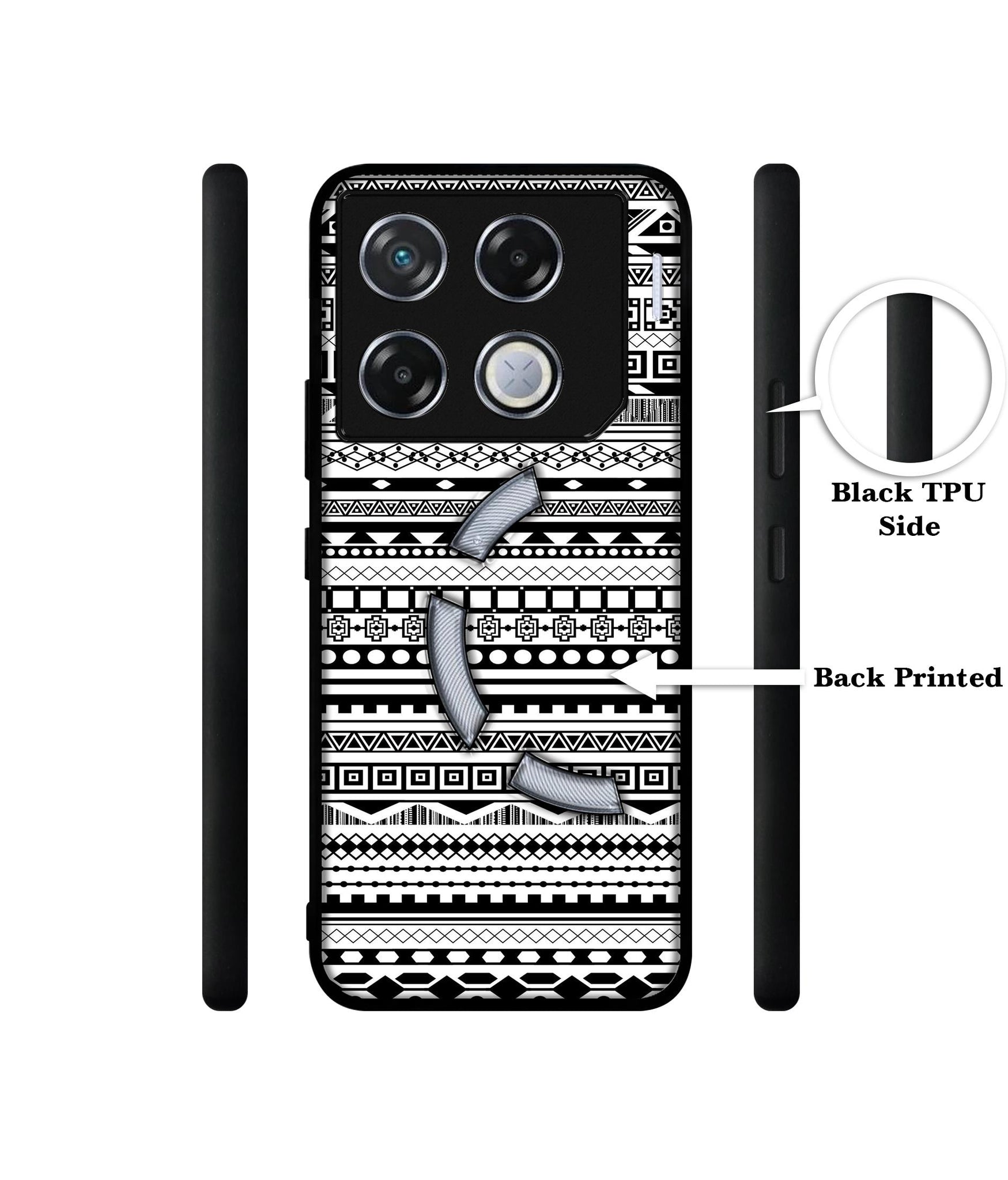 Black & White Patterns Designer 2D Printed Back Case Cover for Infinix GT 20 Pro 5G