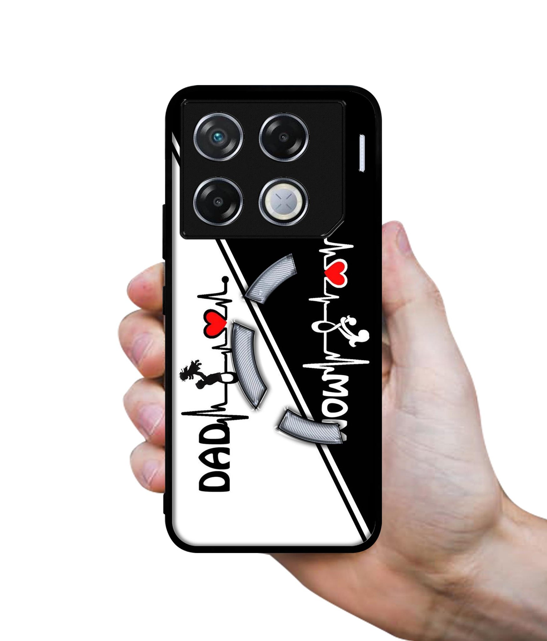 Mom and Dad Lover Designer 2D Printed Back Case Cover for Infinix GT 20 Pro 5G