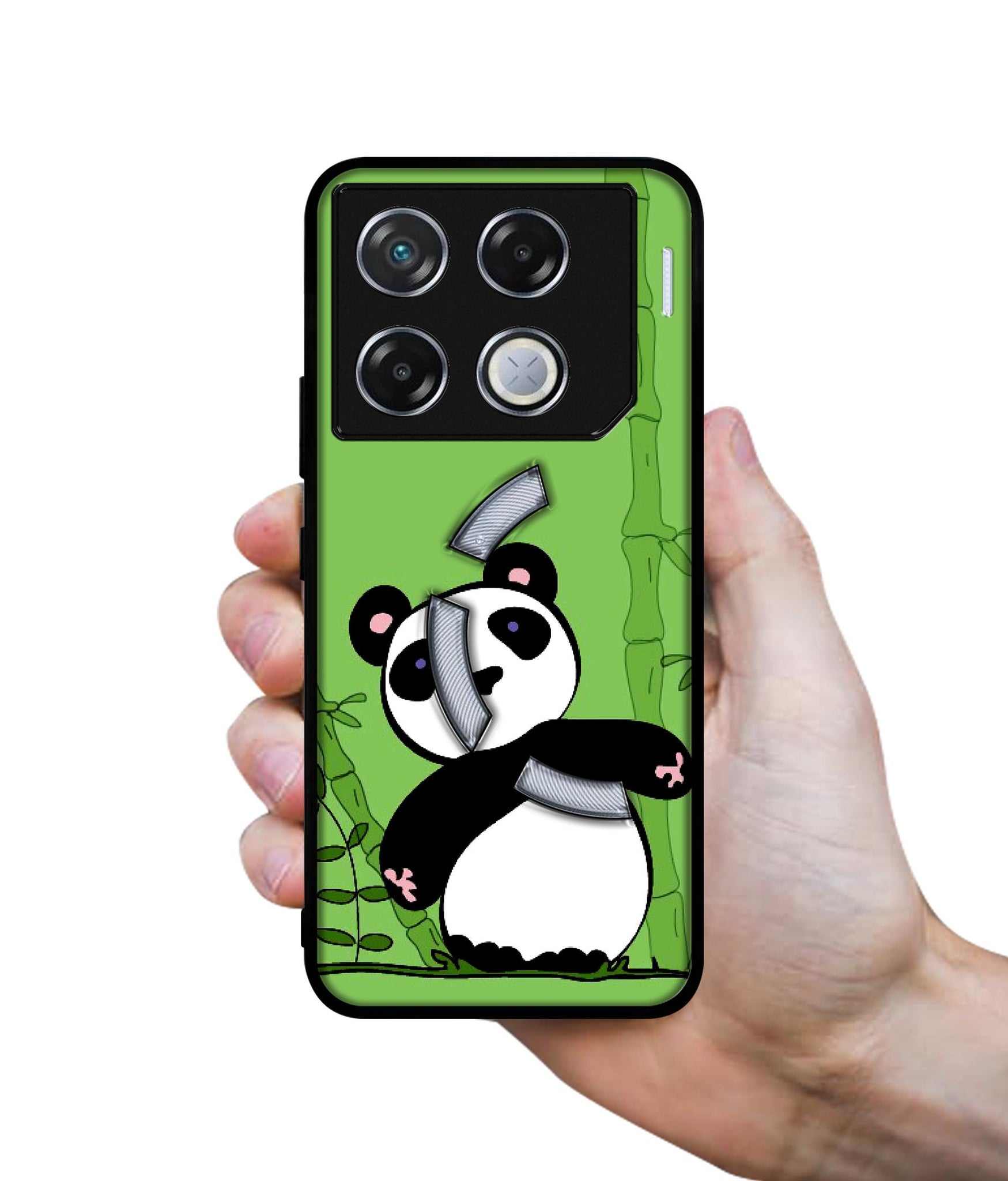 Panda with Bamboo Designer 2D Printed Back Case Cover for Infinix GT 20 Pro 5G