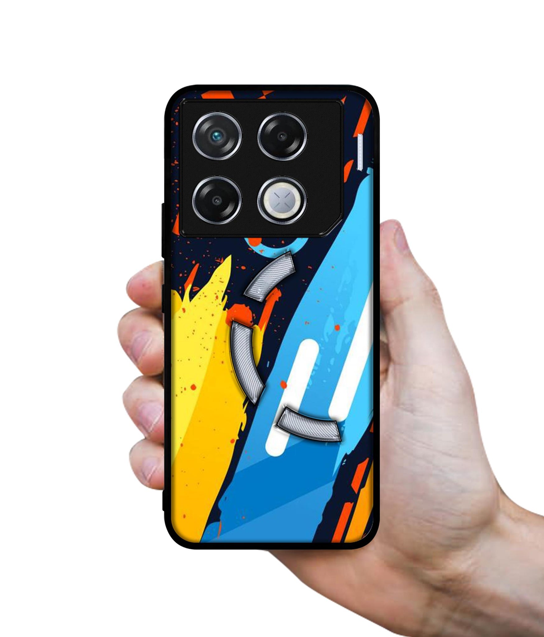 Abstract Stripes Geometric Figures Designer 2D Printed Back Case Cover for Infinix GT 20 Pro 5G