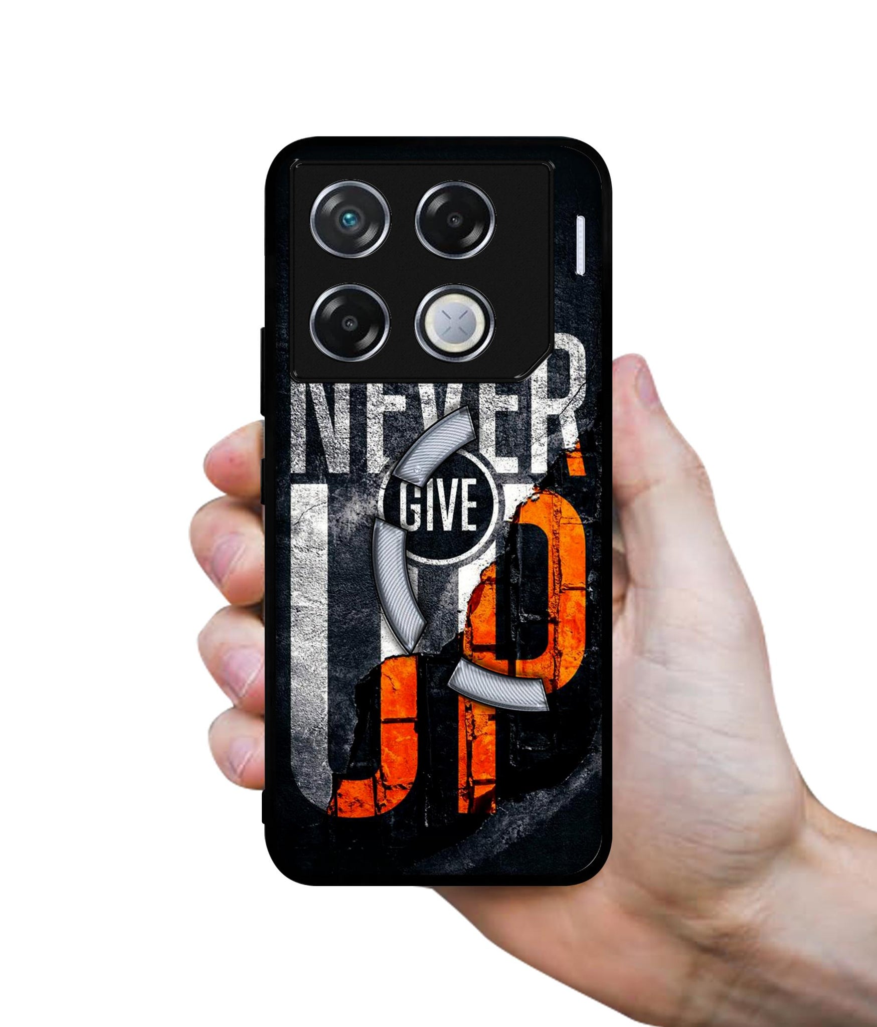 Never Give Up Designer 2D Printed Back Case Cover for Infinix GT 20 Pro 5G
