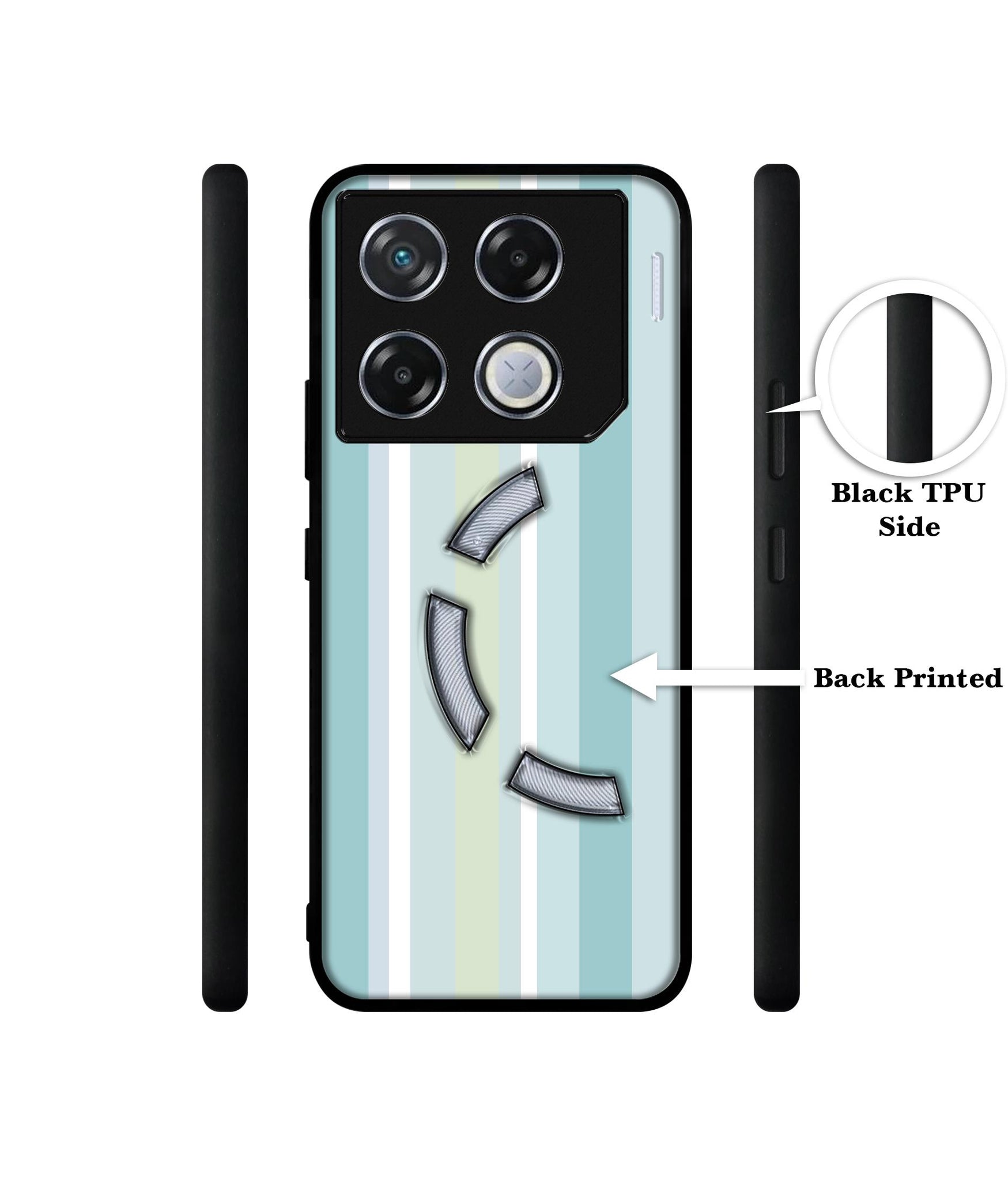 Light Green Stripes Designer 2D Printed Back Case Cover for Infinix GT 20 Pro 5G