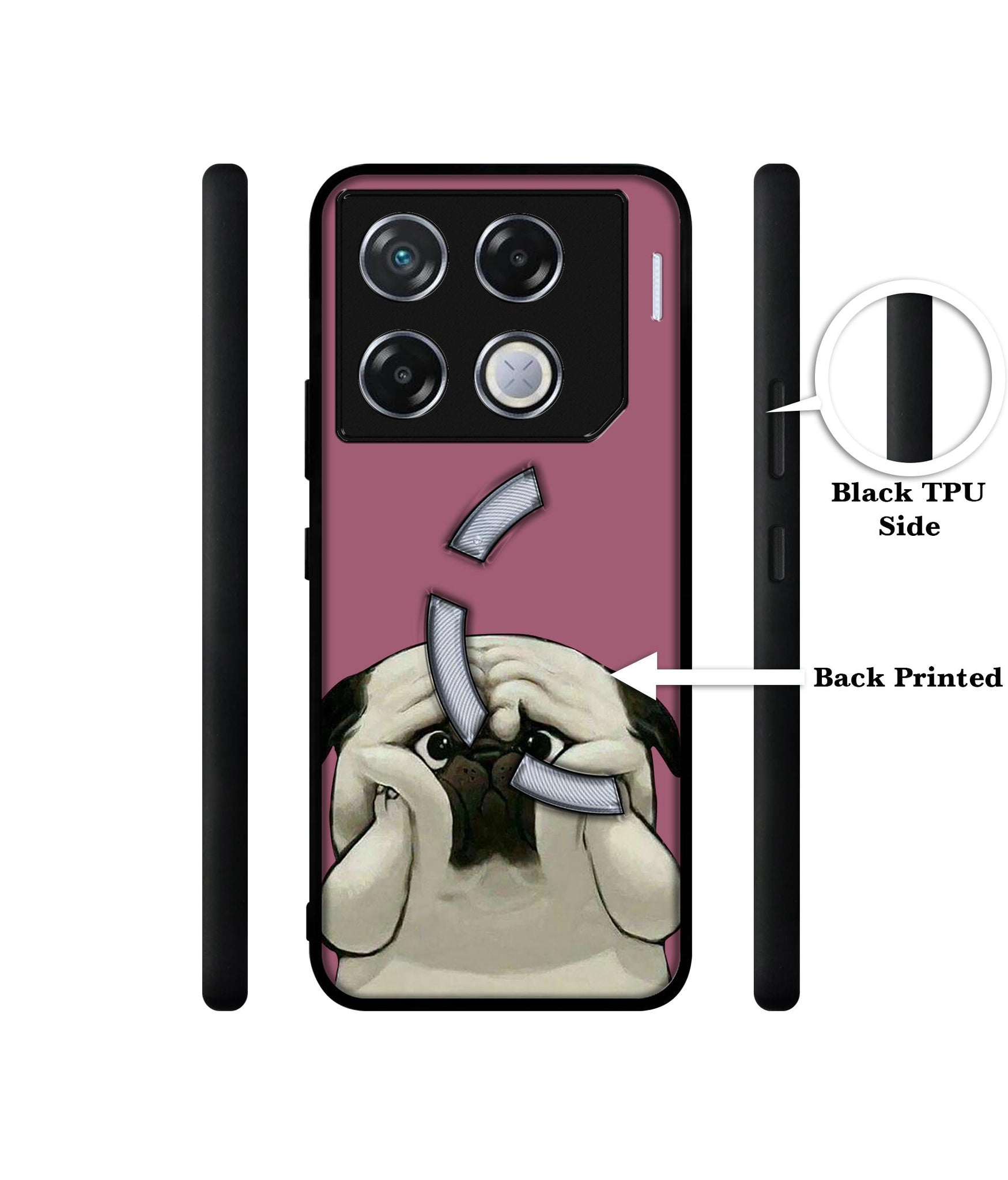 Cute Pug Holding Big Cheeks Designer 2D Printed Back Case Cover for Infinix GT 20 Pro 5G