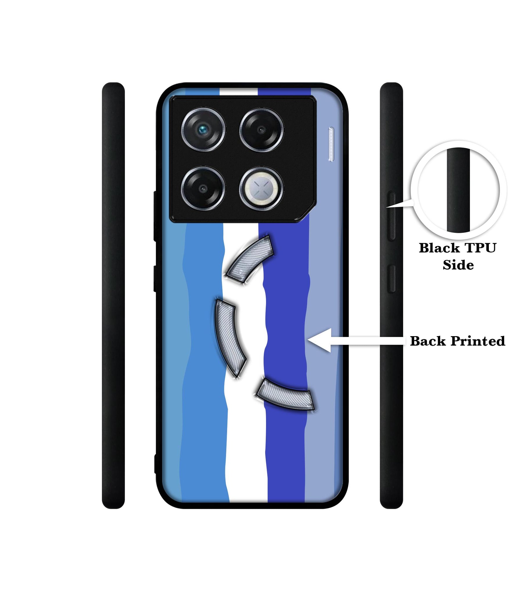 Blue Stripes Rainbow Designer 2D Printed Back Case Cover for Infinix GT 20 Pro 5G