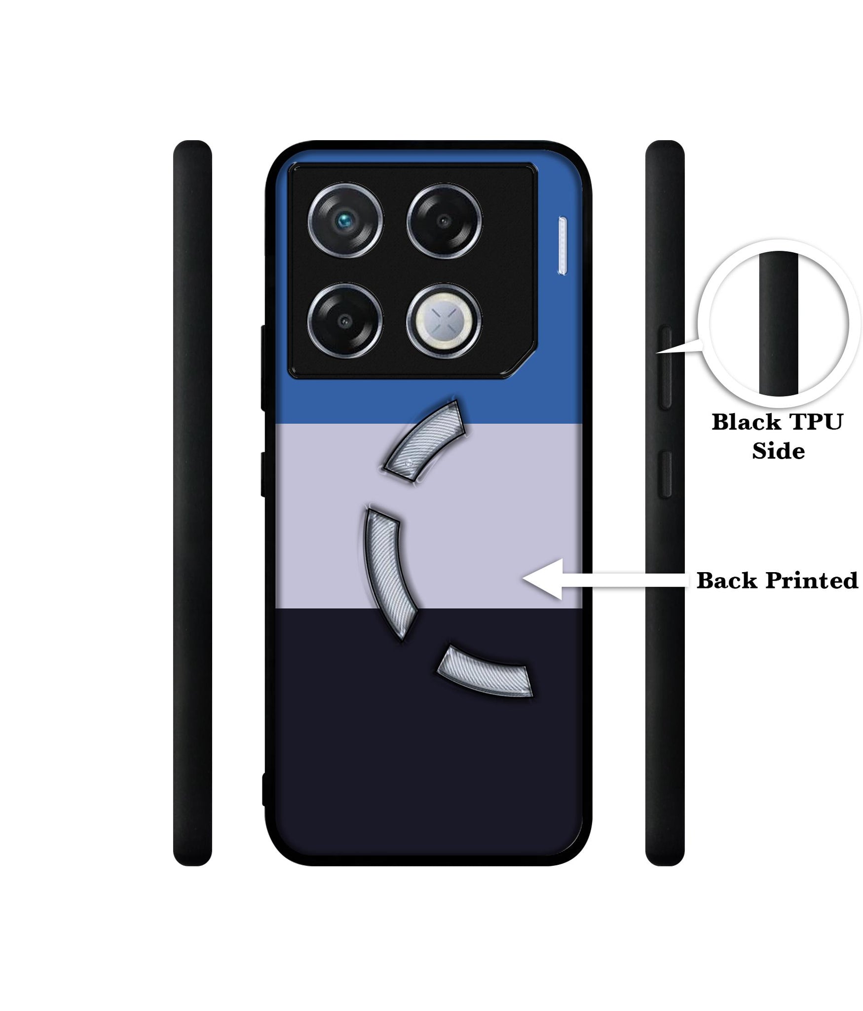 Three Color Stripes Designer 2D Printed Back Case Cover for Infinix GT 20 Pro 5G