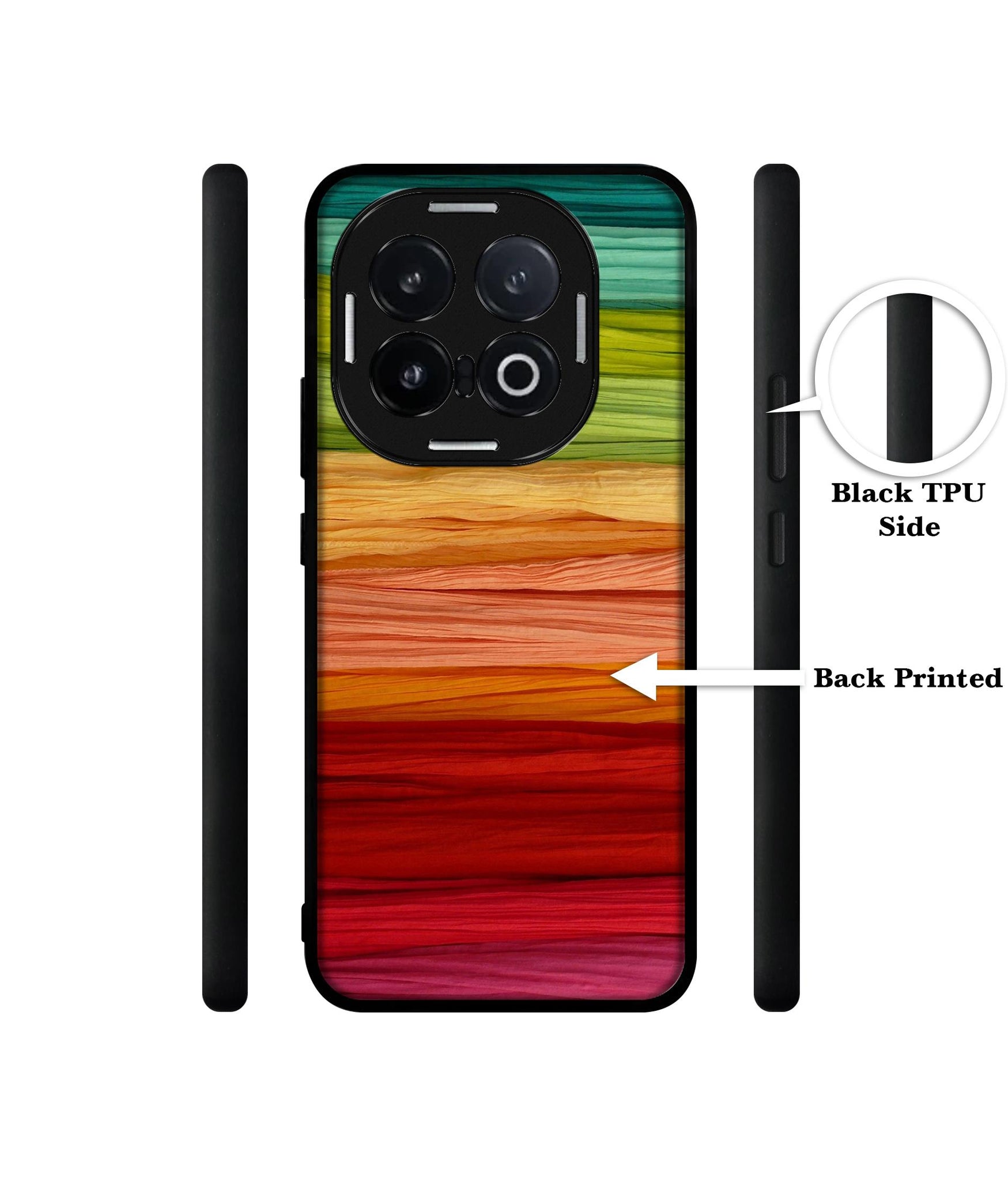 Colorful Thread Designer 2D Printed Back Case Cover for iQOO 13 5G