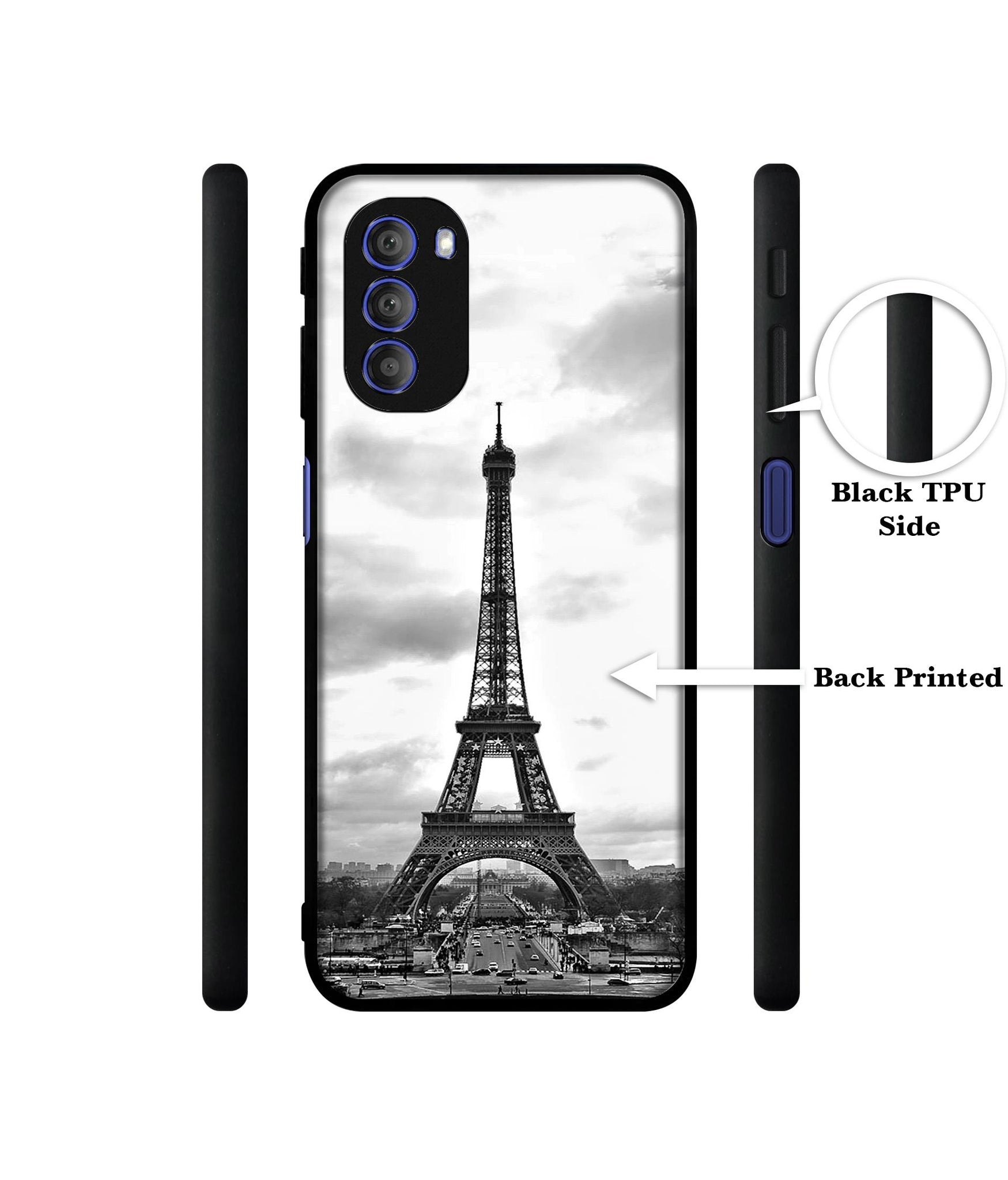 Eiffel Tower Designer 2D Printed Back Case Cover for Motorola Moto G51 5G