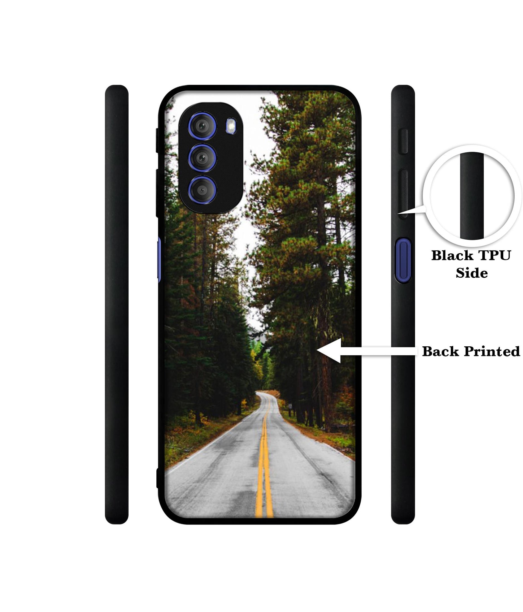 Road Photo Designer 2D Printed Back Case Cover for Motorola Moto G51 5G