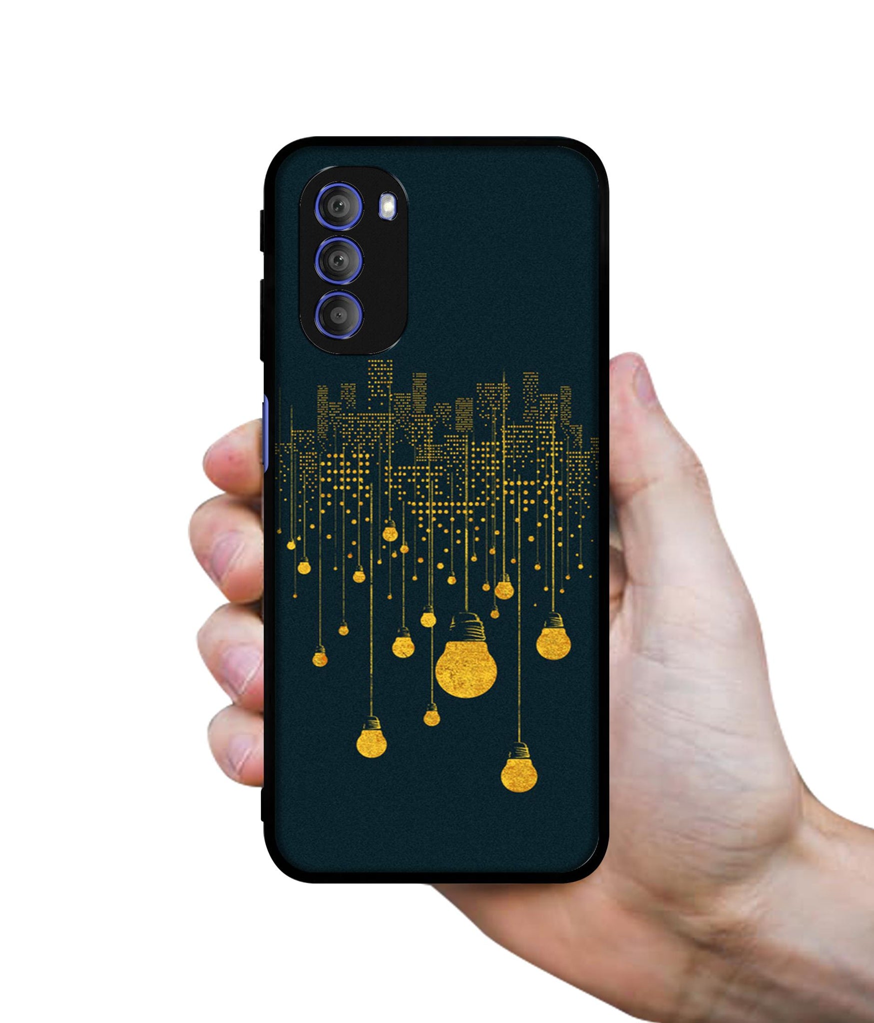 City Light Pattern Designer 2D Printed Back Case Cover for Motorola Moto G51 5G