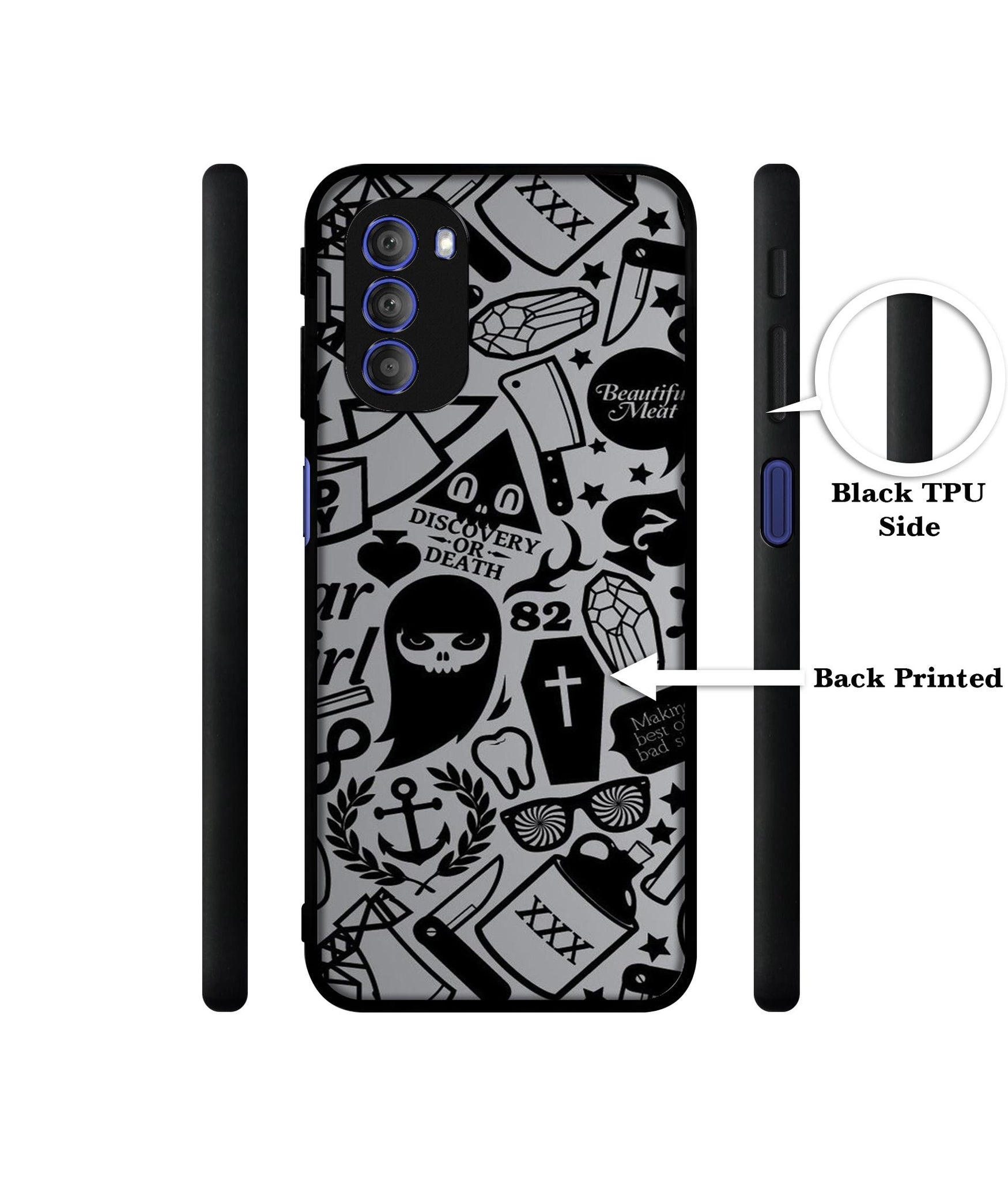 Discover Or Death Designer 2D Printed Back Case Cover for Motorola Moto G51 5G