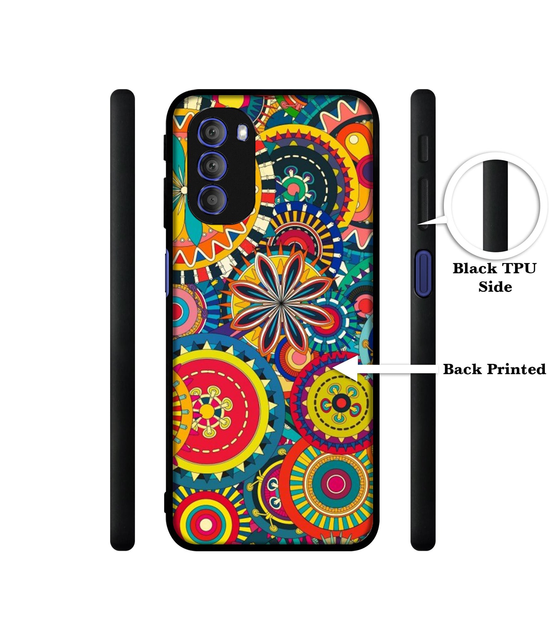 Ring Pattern Print Designer 2D Printed Back Case Cover for Motorola Moto G51 5G