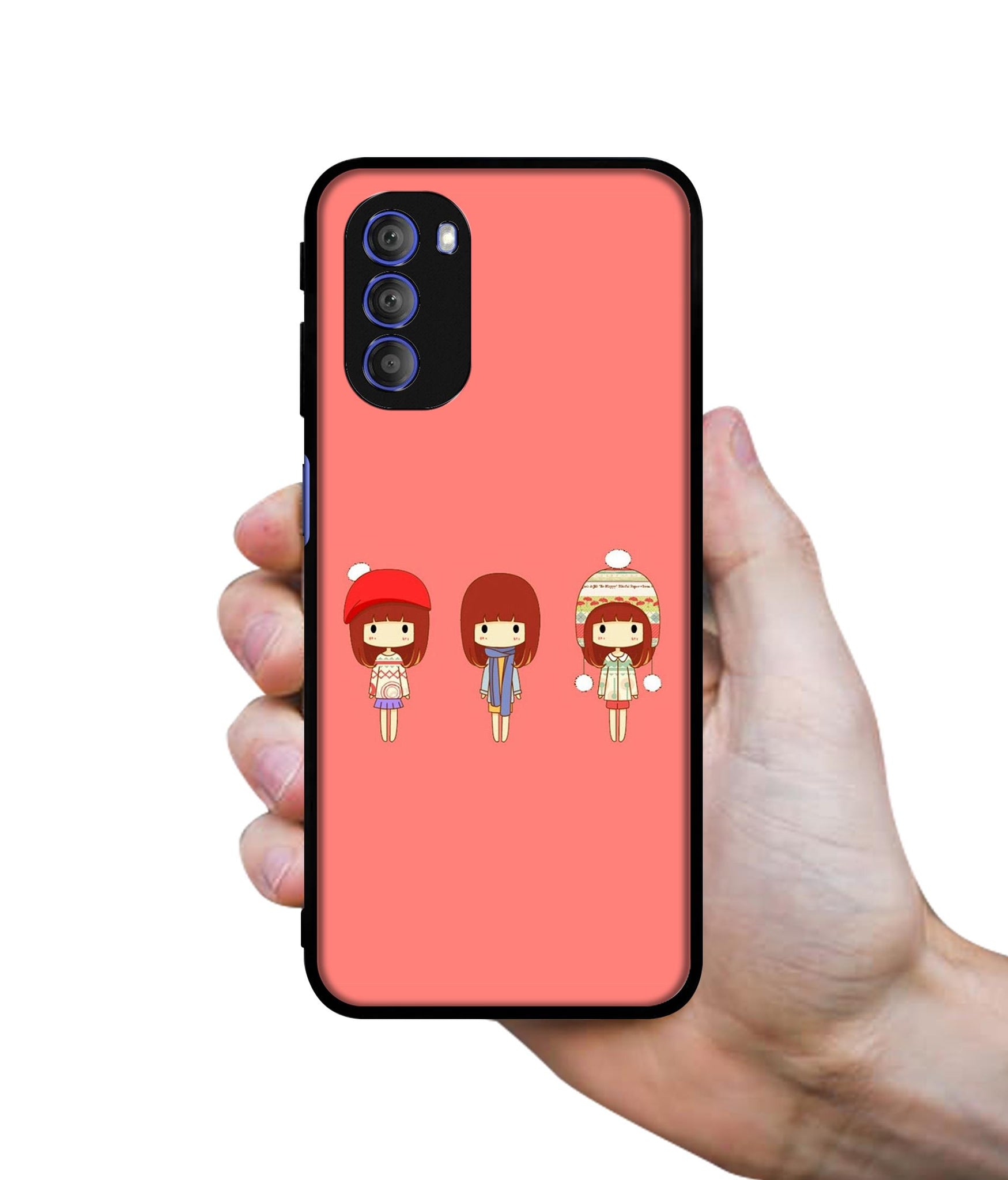 Cute Girls Designer 2D Printed Back Case Cover for Motorola Moto G51 5G