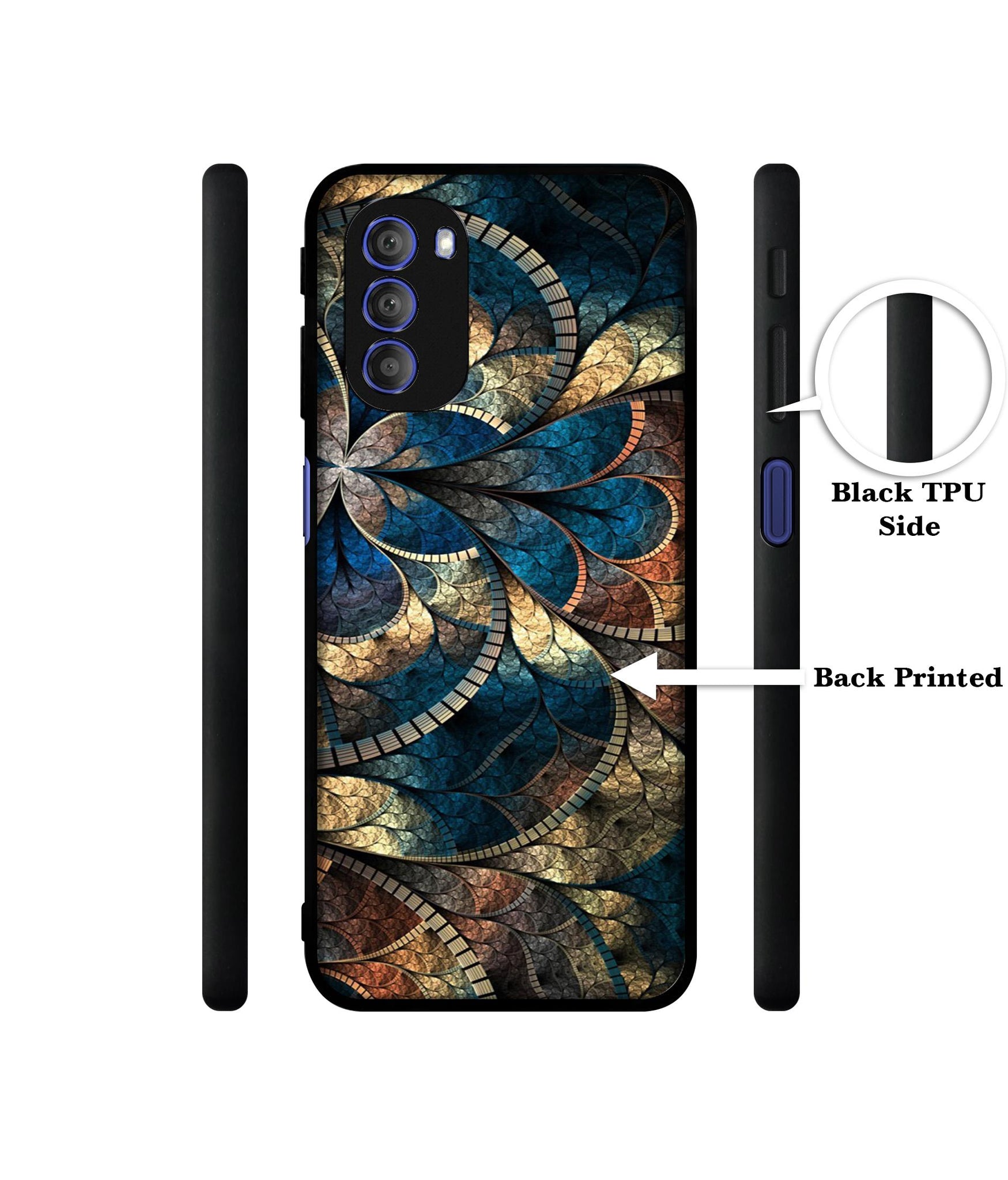 Fractional Pattern Designer 2D Printed Back Case Cover for Motorola Moto G51 5G