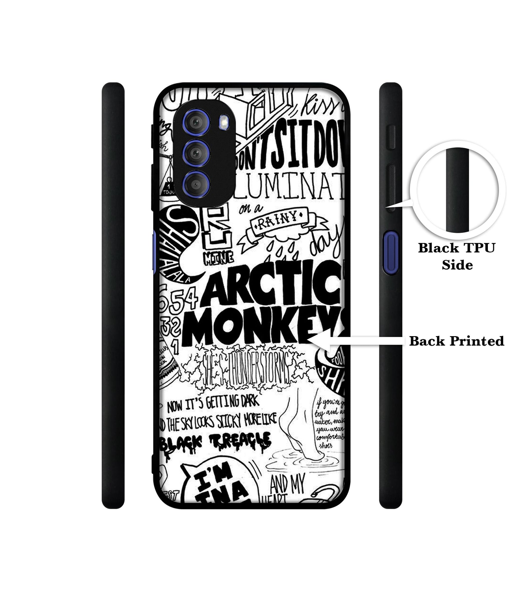 Arctic Monkeys Pattern Designer 2D Printed Back Case Cover for Motorola Moto G51 5G