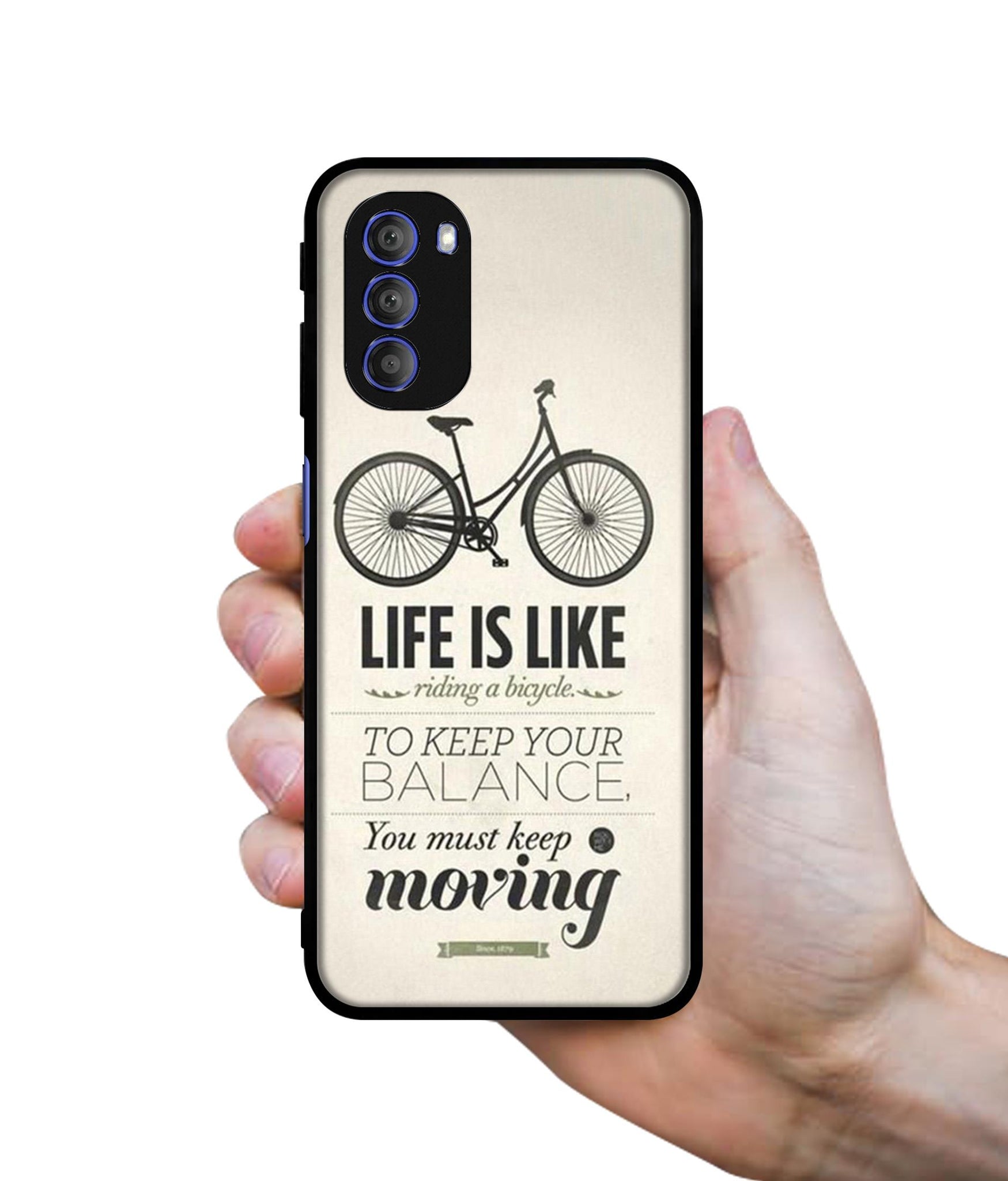 Life is Like Moving Designer 2D Printed Back Case Cover for Motorola Moto G51 5G