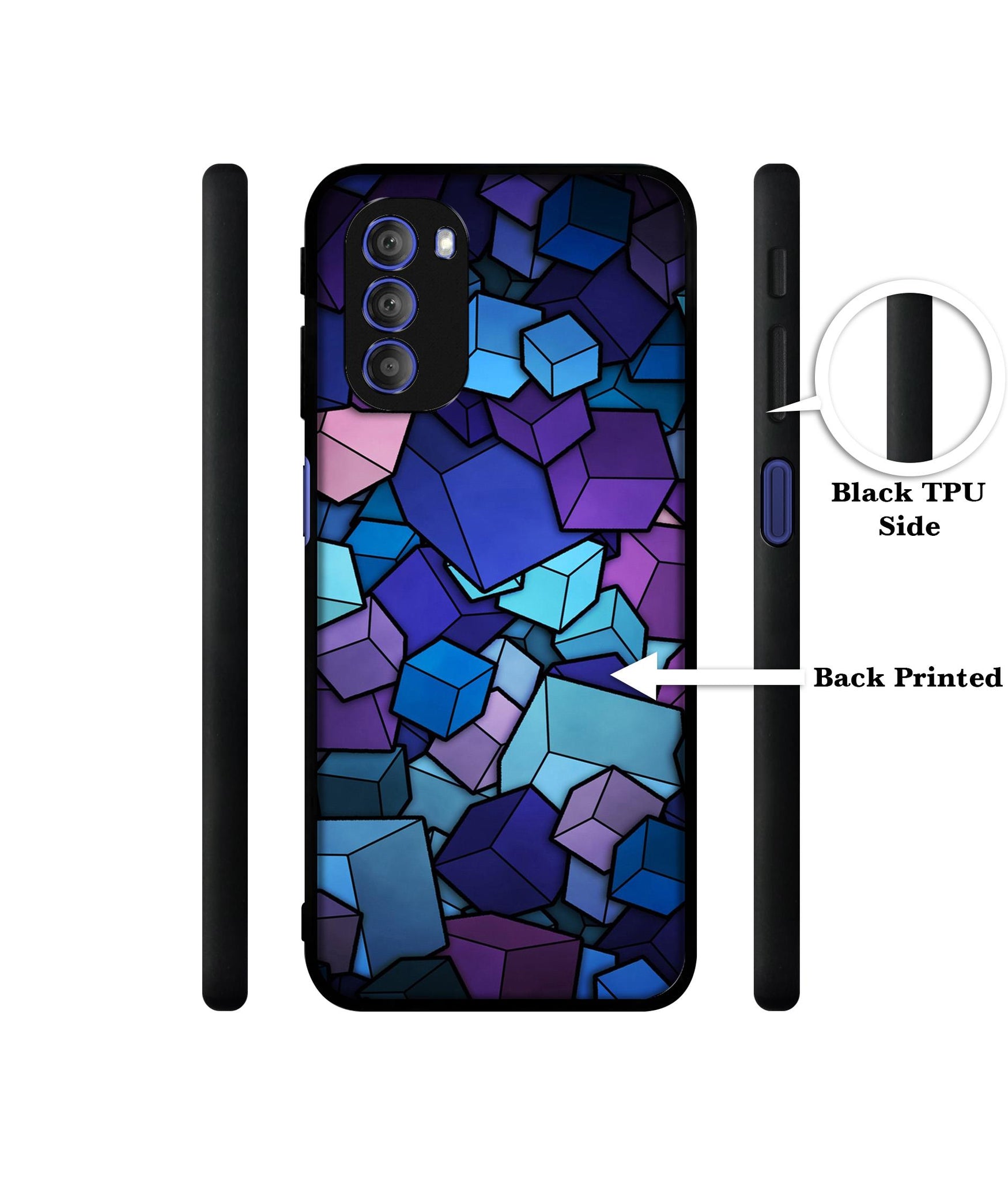 Color Box Designer 2D Printed Back Case Cover for Motorola Moto G51 5G