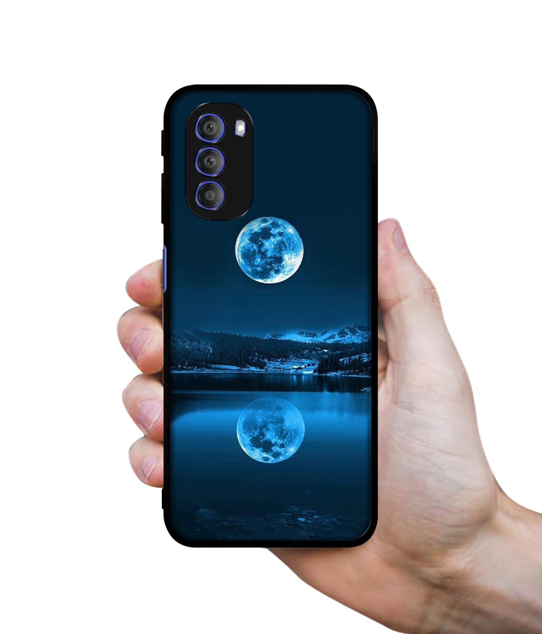 Moon Pattern Print Designer 2D Printed Back Case Cover for Motorola Moto G51 5G