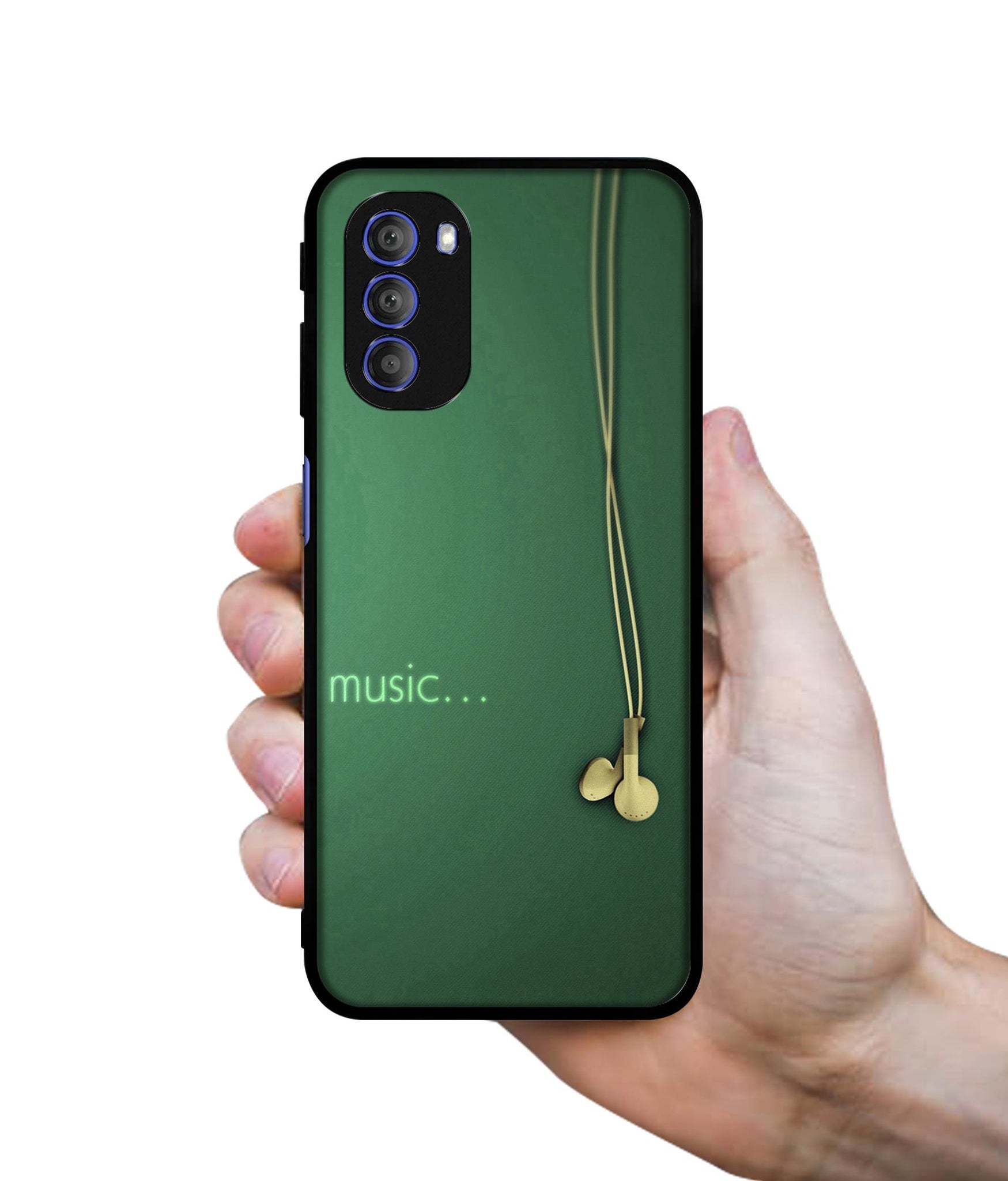 Headphone Music Designer 2D Printed Back Case Cover for Motorola Moto G51 5G