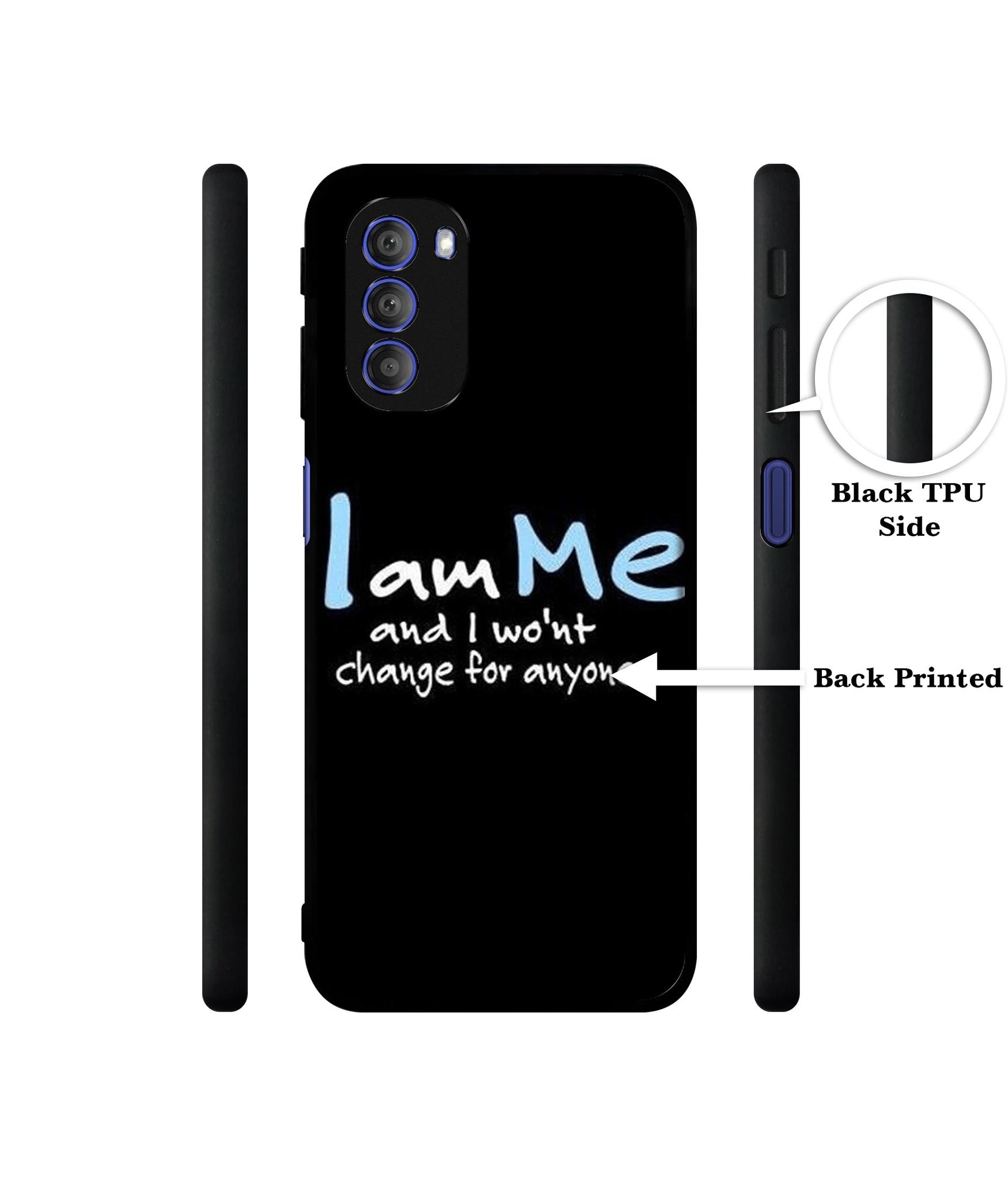 I Am Me Quotes Designer 2D Printed Back Case Cover for Motorola Moto G51 5G