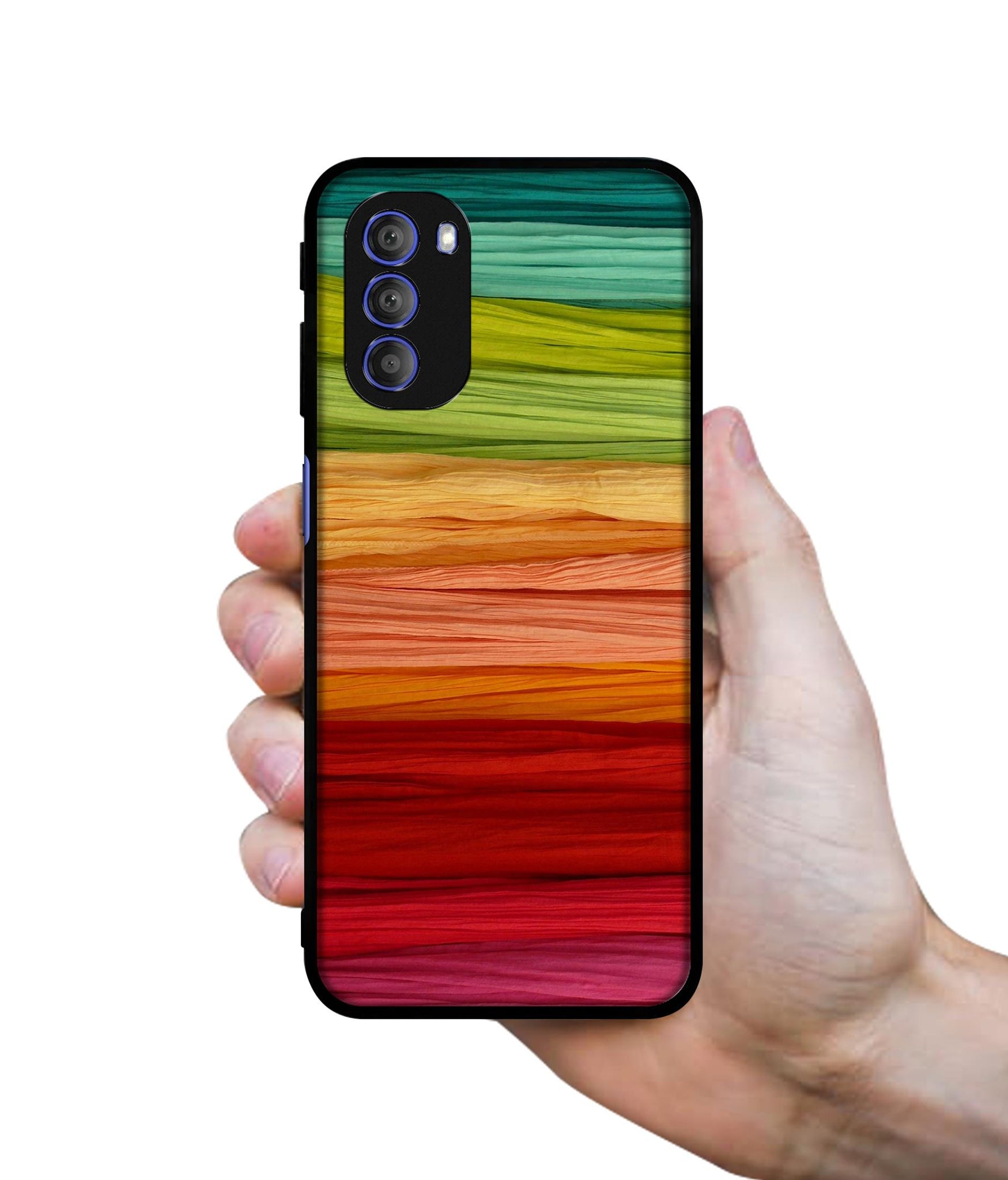 Colorful Thread Designer 2D Printed Back Case Cover for Motorola Moto G51 5G