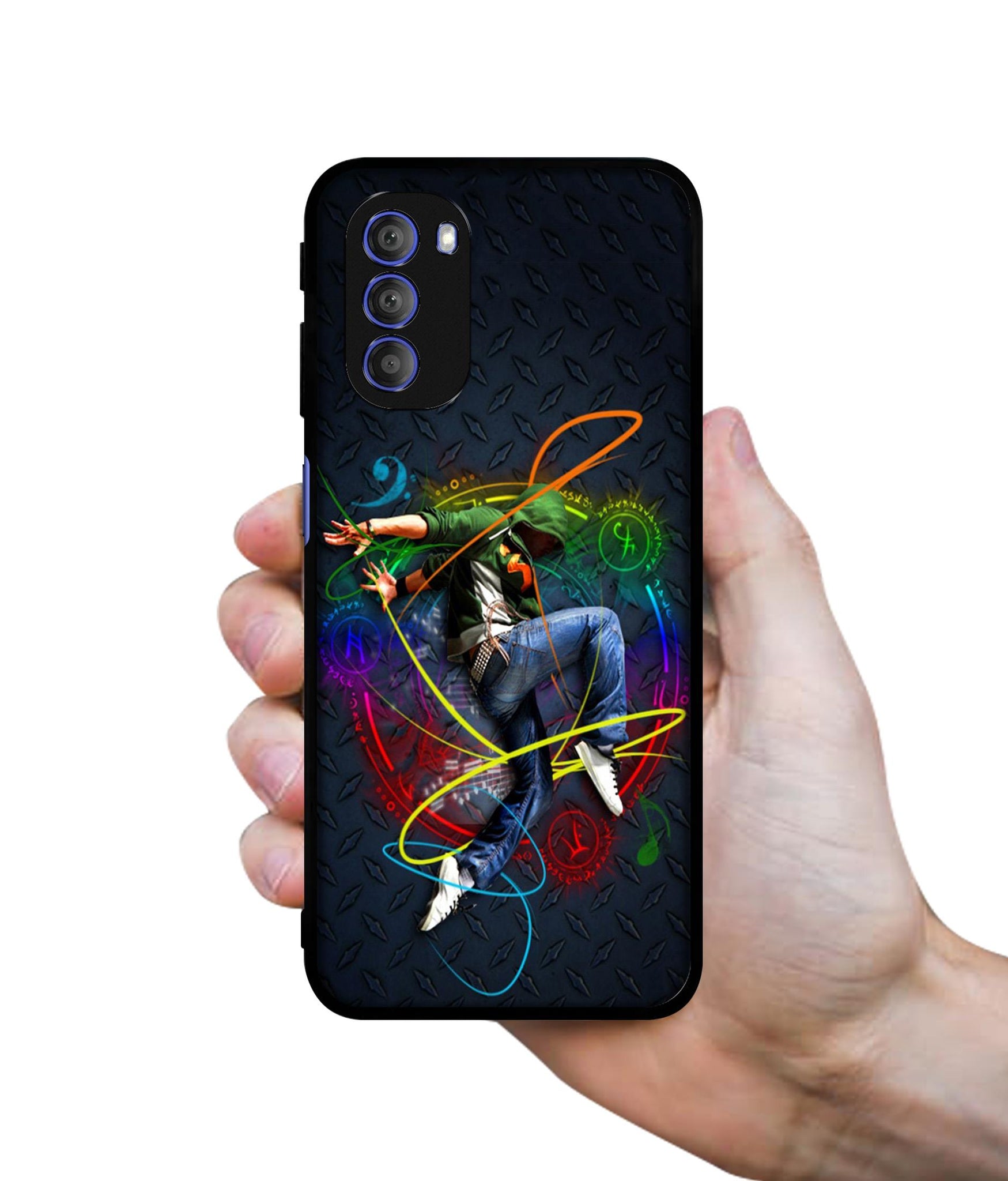 Boy With Music Designer 2D Printed Back Case Cover for Motorola Moto G51 5G
