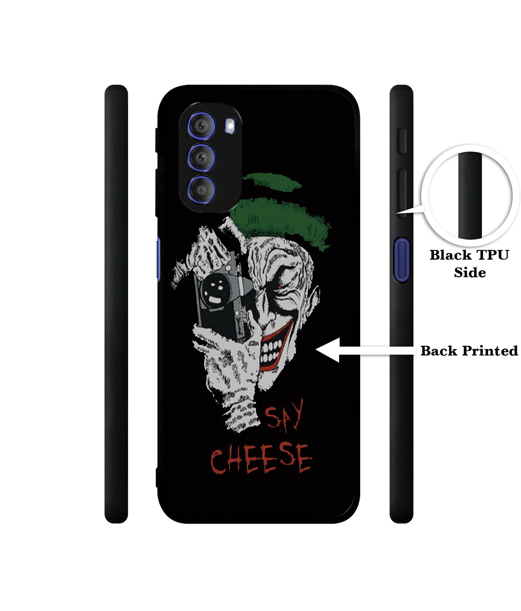 Joker Say Cheese Designer 2D Printed Back Case Cover for Motorola Moto G51 5G